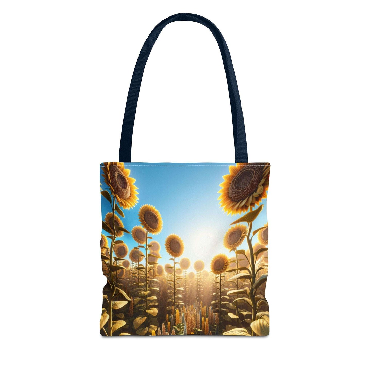 Sunflower Fields Tote Bag - Stylish & Eco-Friendly Transportation for Nature Lovers