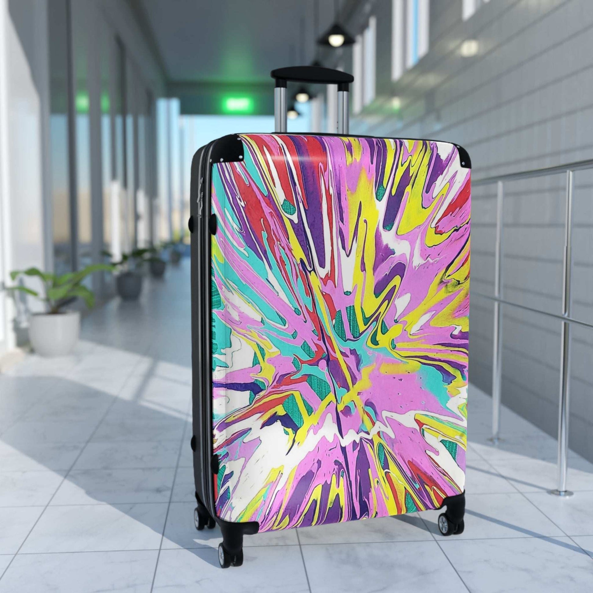 Colorful Travel Suitcase with Abstract Design, Perfect for Travelers and Adventurers, Stylish Luggage for Vacations, Holidays, and [...]