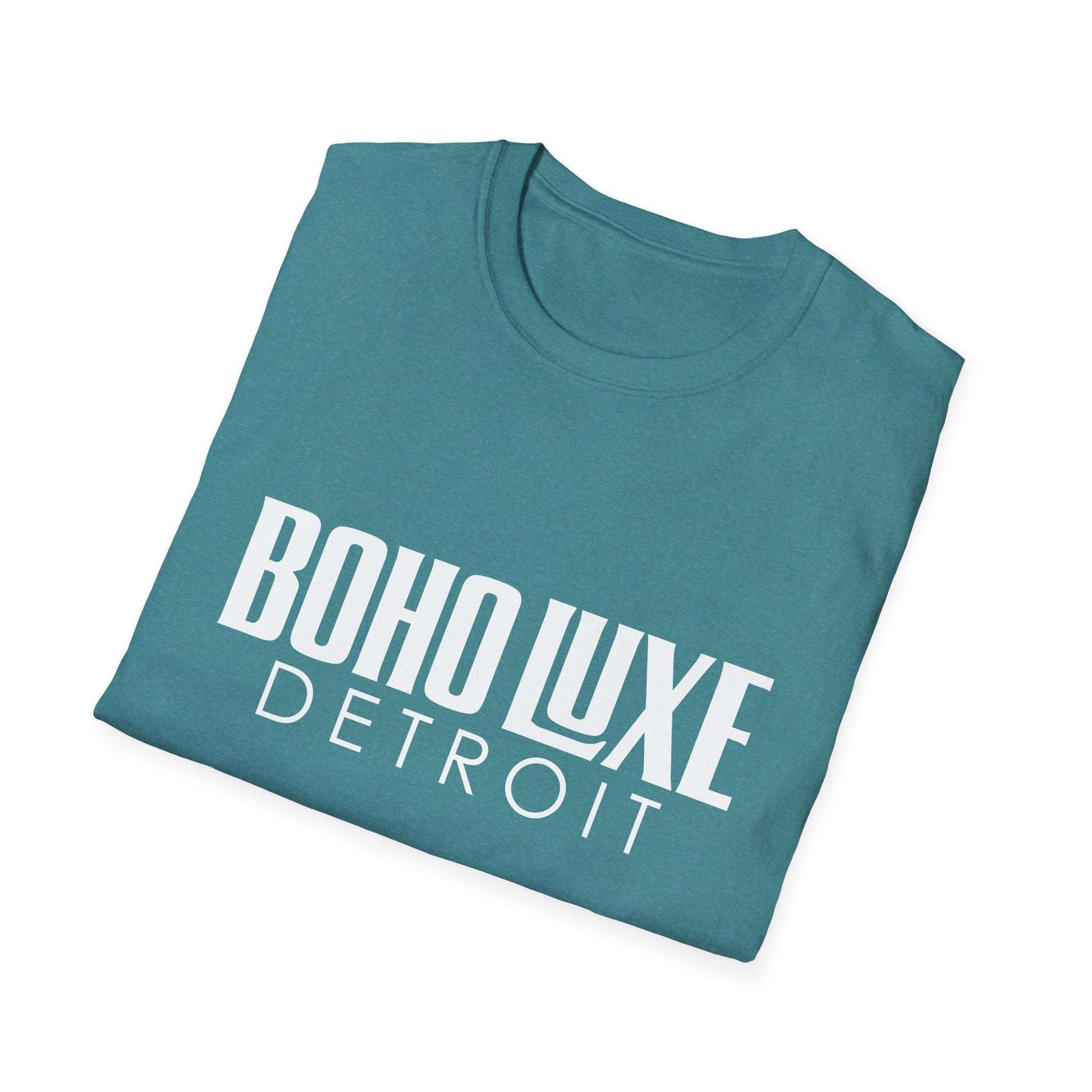 Boho Luxe Detroit Unisex T-Shirt - Trendy Apparel for Urban Explorers, Perfect for Casual Outings, Gift for Friends, Cool Graphic Tee