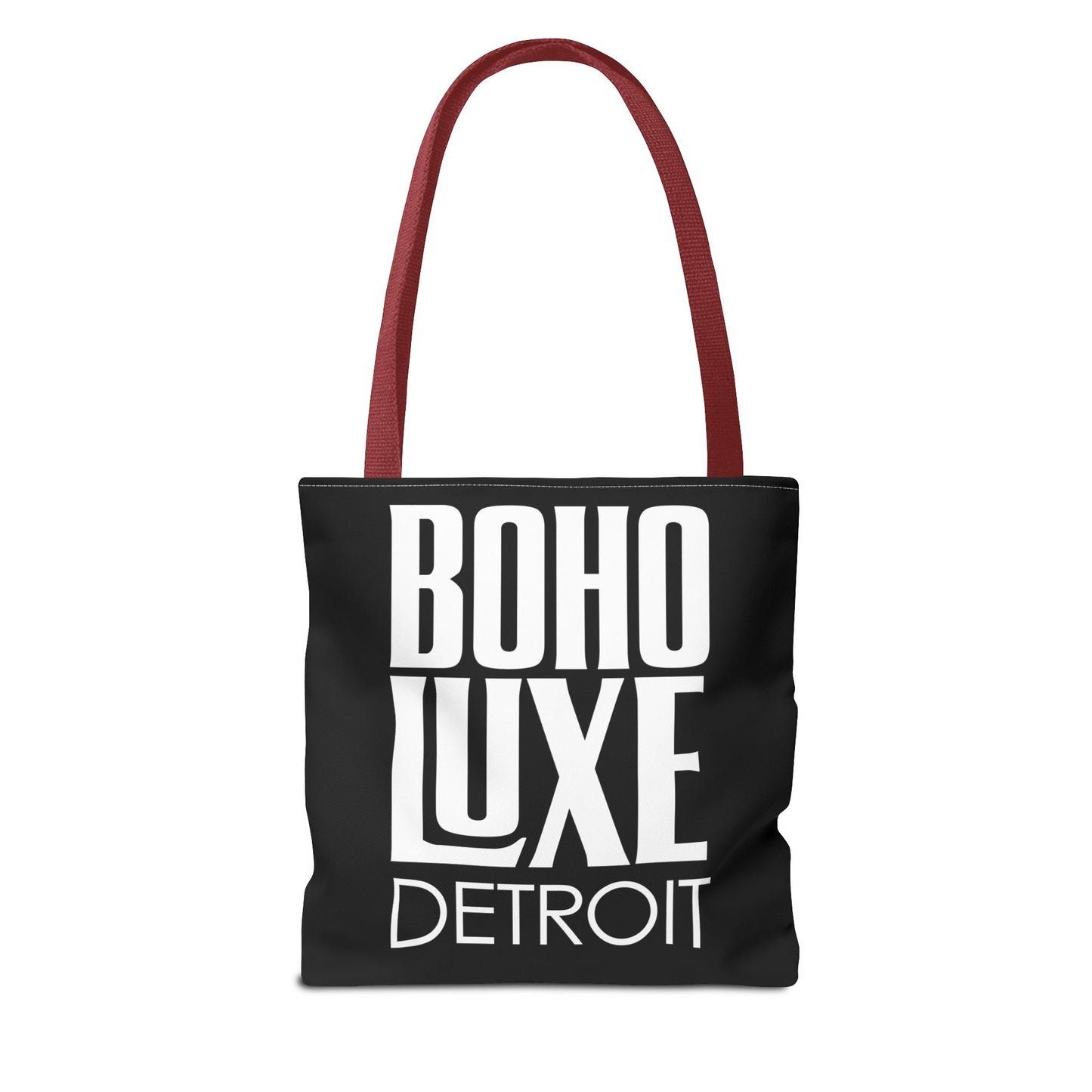 Boho Luxe Tote Bag, Chic Black Tote, Stylish Carry-All, Detroit Fashion Bag, Bohemian Style Handbag, Eco-Friendly Shopping Bag