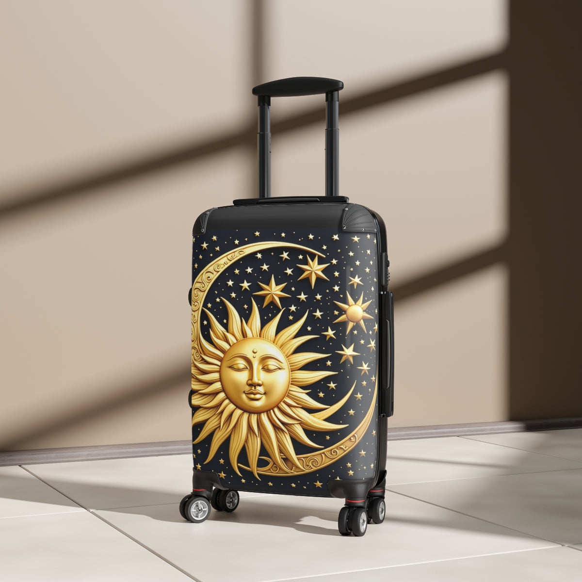 Celestial Sun and Moon Hardside Suitcase