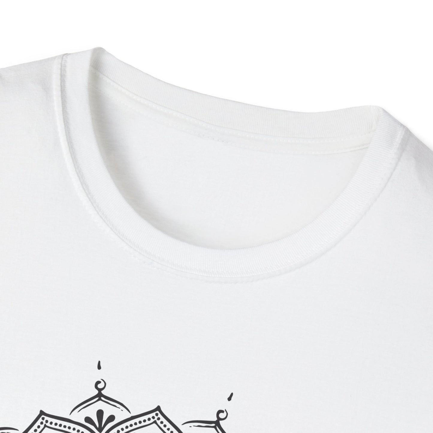 Boho Luxe Unisex Softstyle T-Shirt | Mandala Design, Graphic Tee, Gift for Her, Festival Wear, Everyday Casual