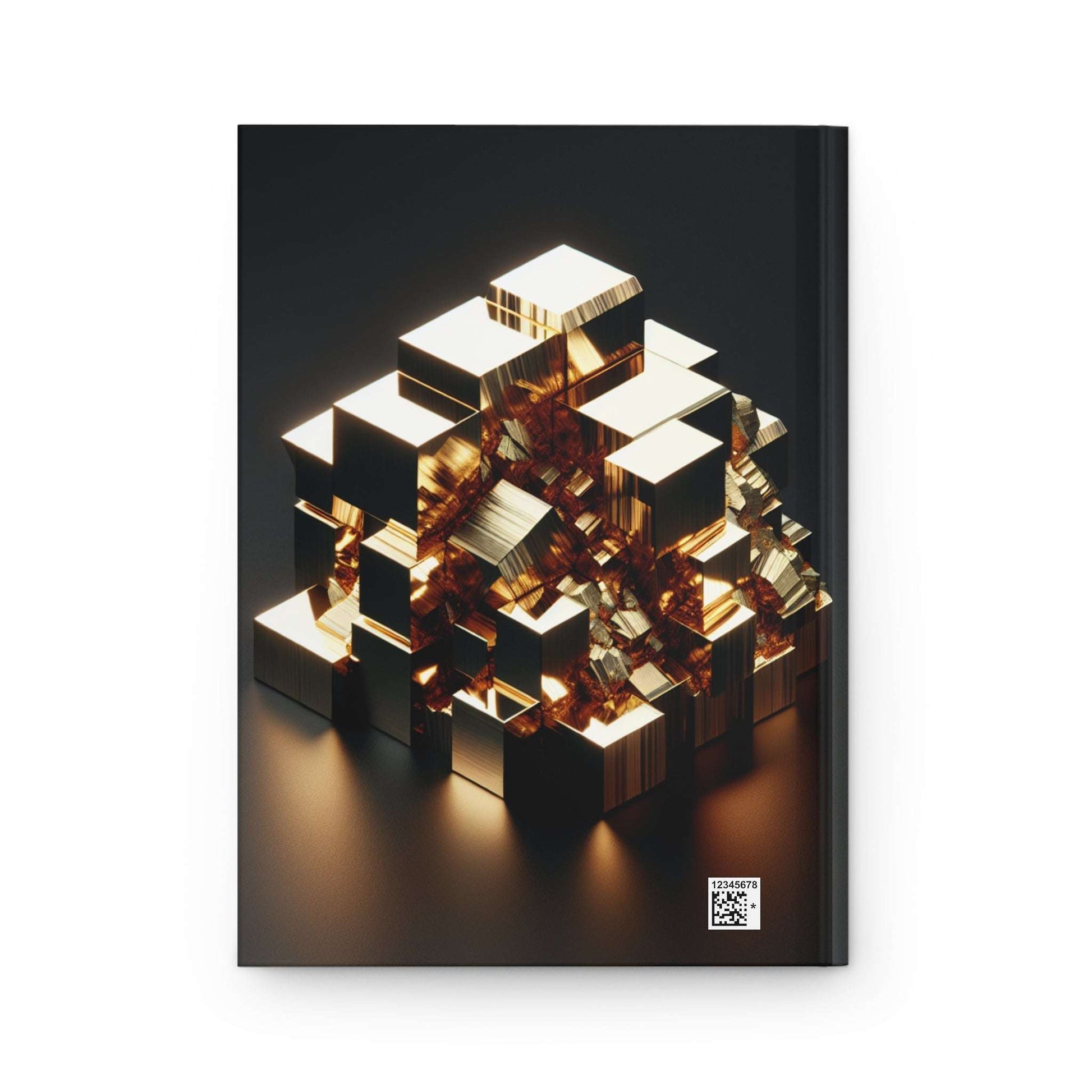 Elegant Golden Geometric Hardcover Journal - Perfect for Creative Minds & Gift Giving