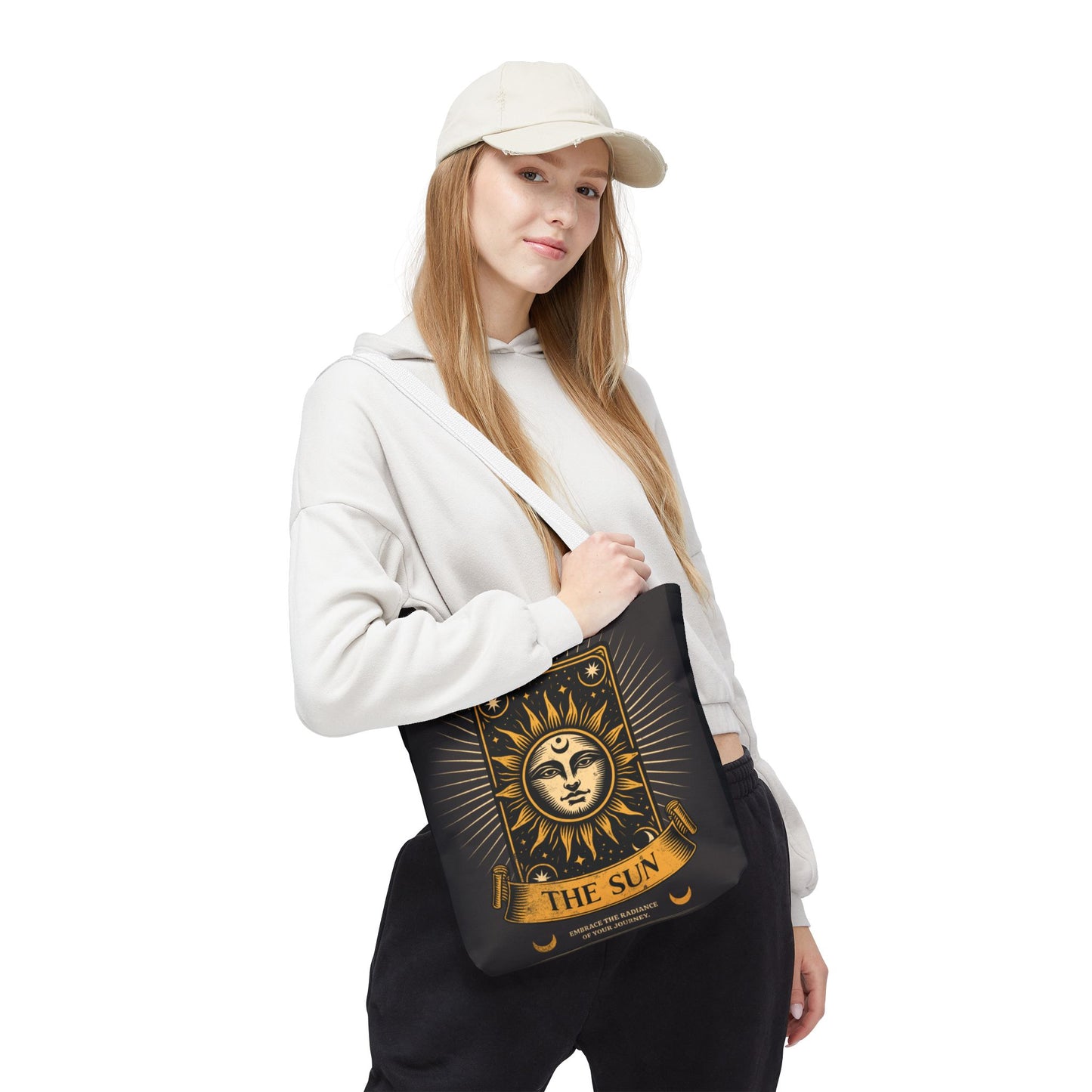 Sun-Themed Tote Bag, Spiritual Gift, Eco-Friendly Bag, Festival Accessory, Astrology Lover Tote
