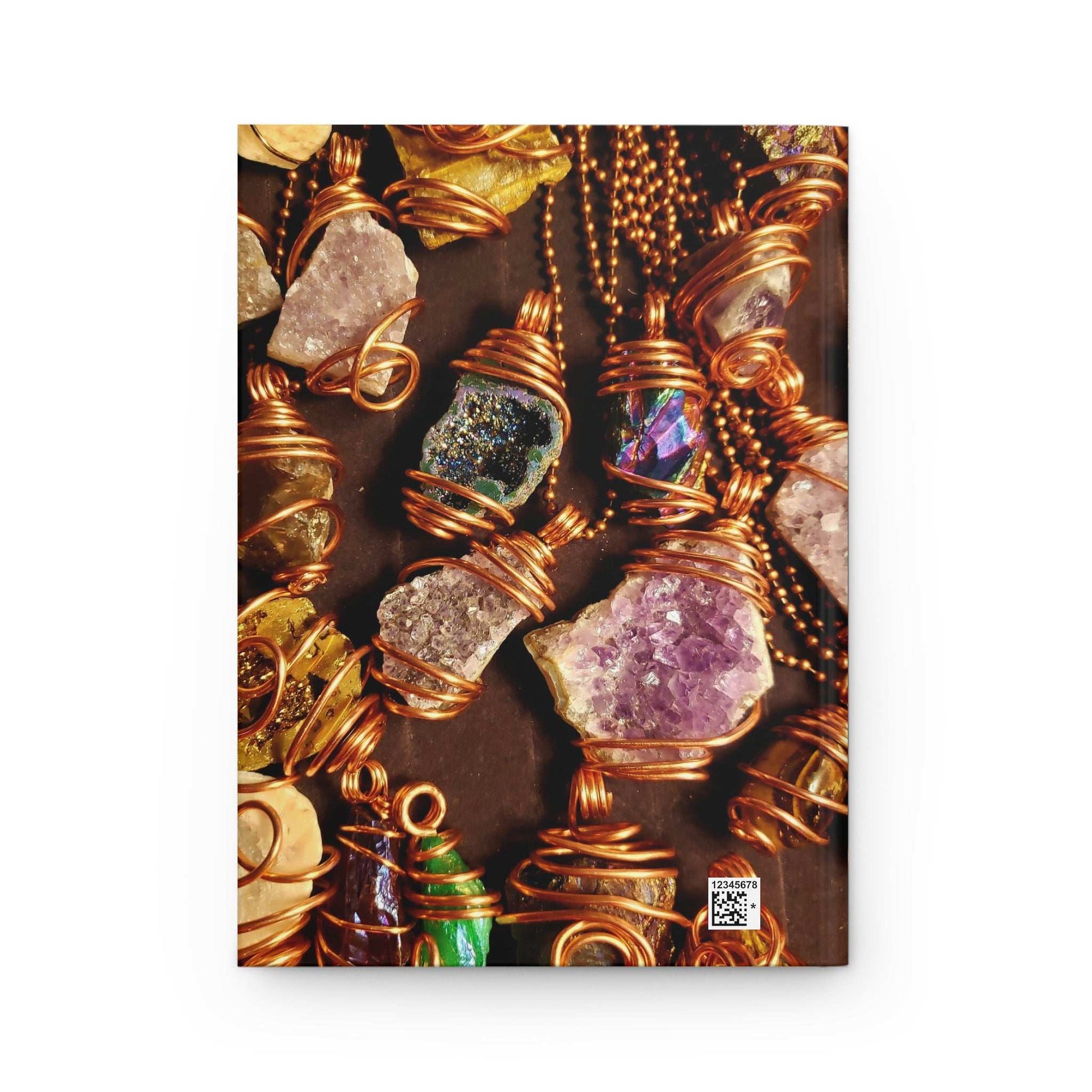 Rustic Crystal Design Hardcover Journal - Perfect for Creatives and Gift Giving