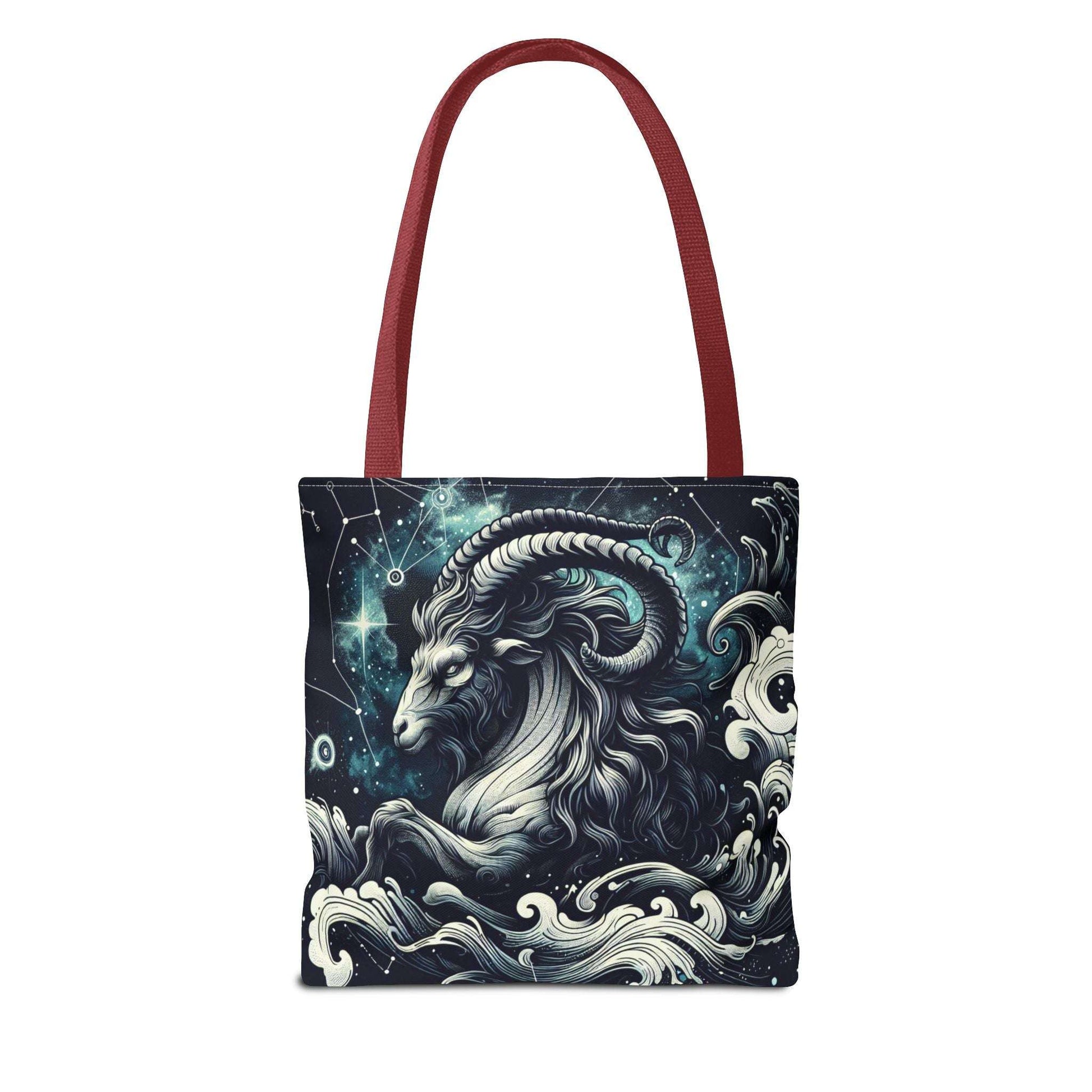 Astrology Capricorn Tote Bag - Celestial Goat Design
