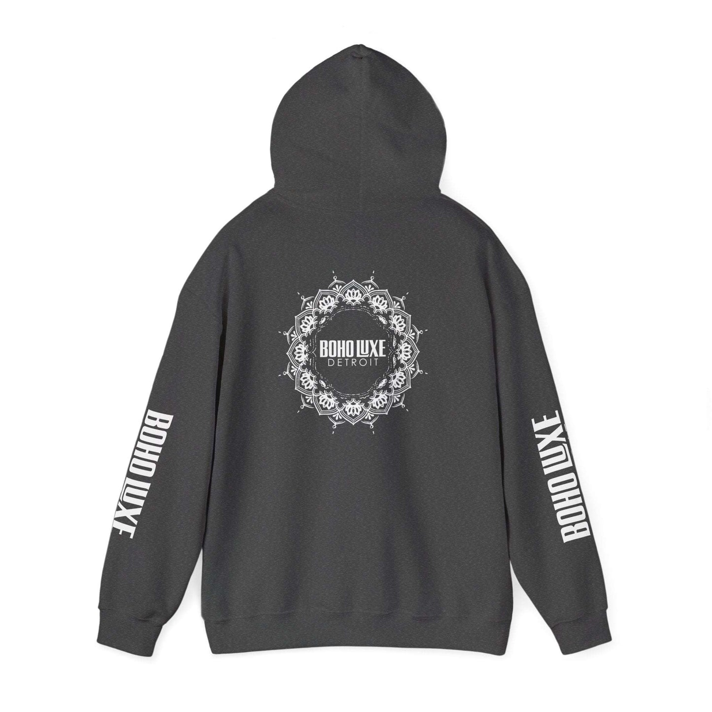 Boho Luxe Detroit Hoodie, Unisex Sweatshirt for Cozy Vibes, Trendy Streetwear Gift, Perfect for Casual Outings & Holidays