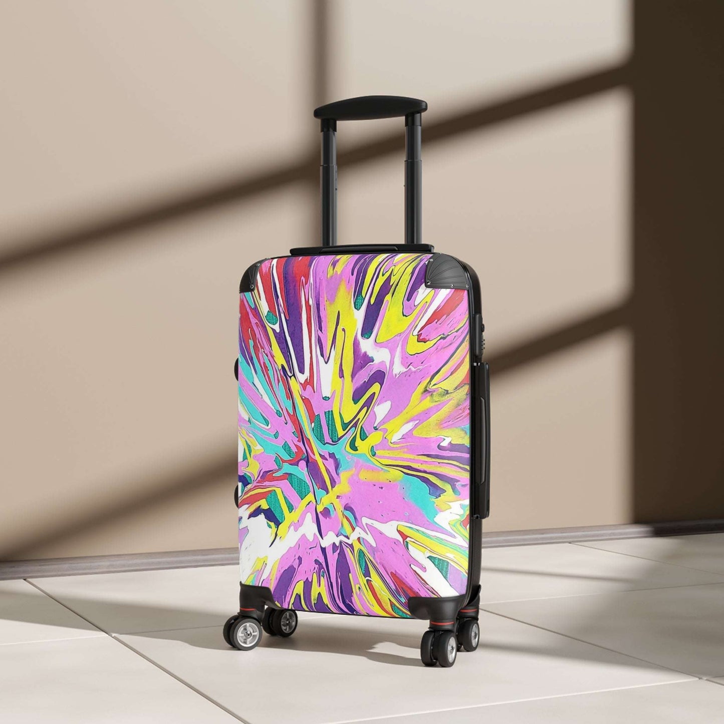 Colorful Travel Suitcase with Abstract Design, Perfect for Travelers and Adventurers, Stylish Luggage for Vacations, Holidays, and [...]
