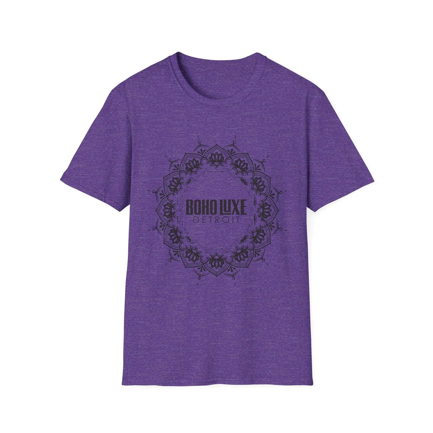 Boho Luxe Unisex Softstyle T-Shirt | Mandala Design, Graphic Tee, Gift for Her, Festival Wear, Everyday Casual