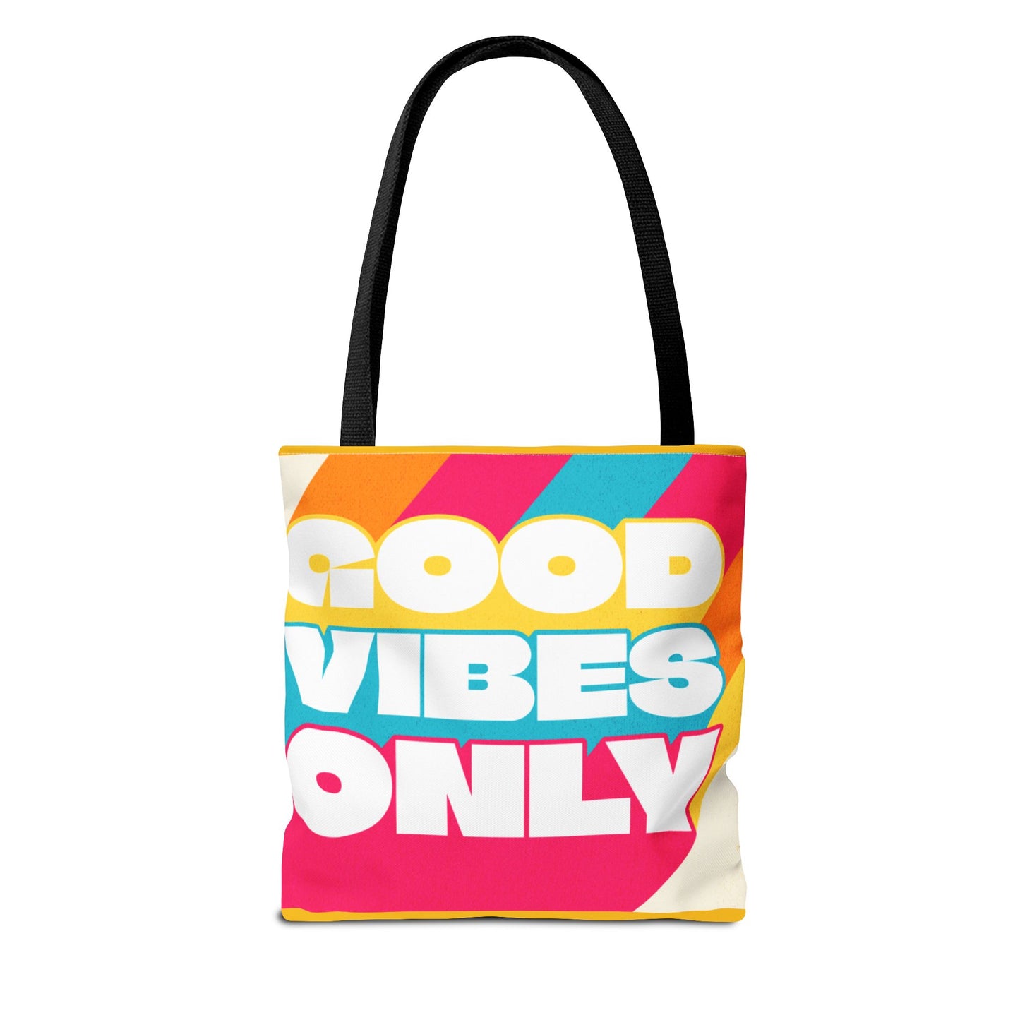 Good Vibes Only Tote Bag - Colorful Everyday Carry
