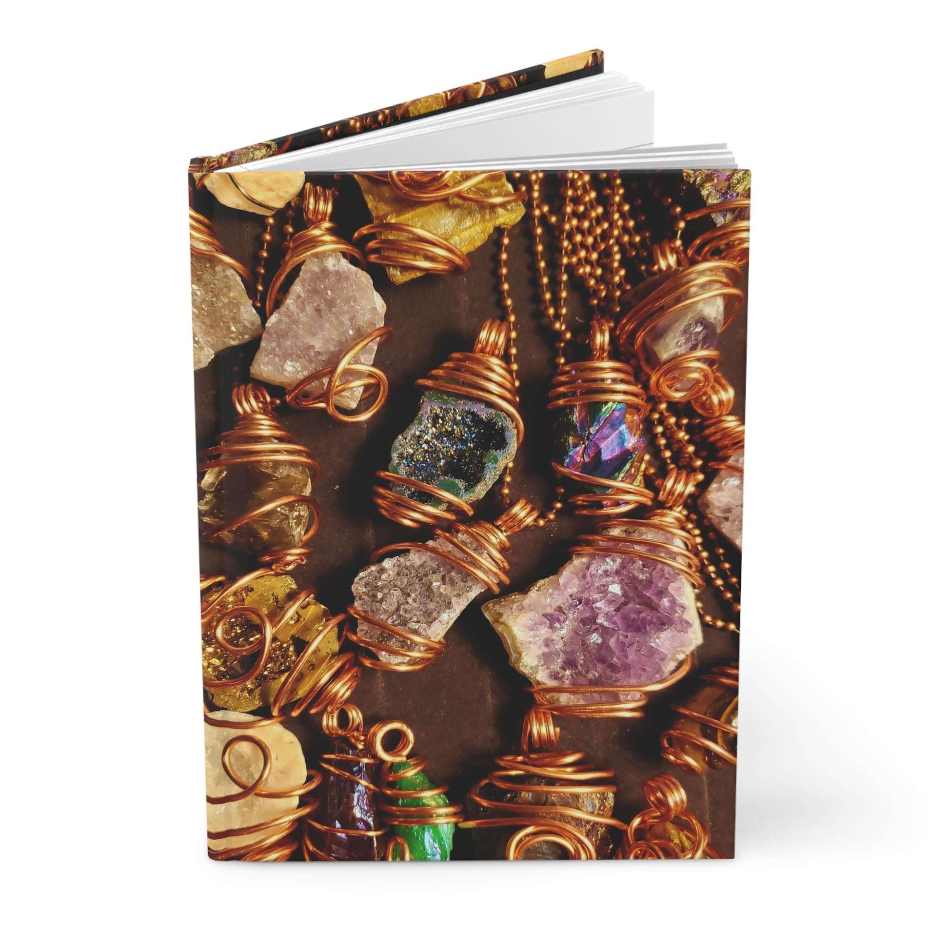 Rustic Crystal Design Hardcover Journal - Perfect for Creatives and Gift Giving