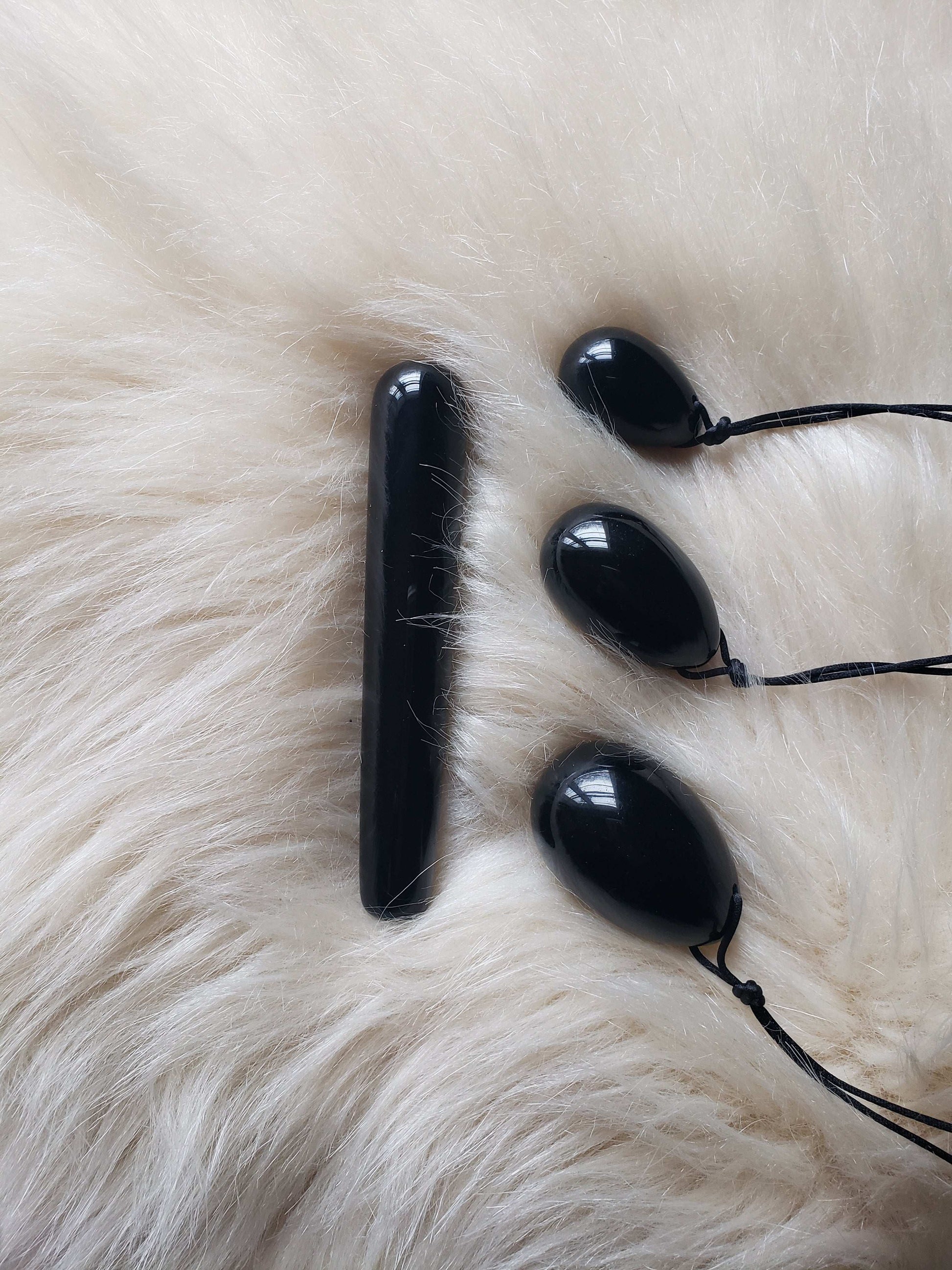 Black Obsidian Yoni Pleasure Kit