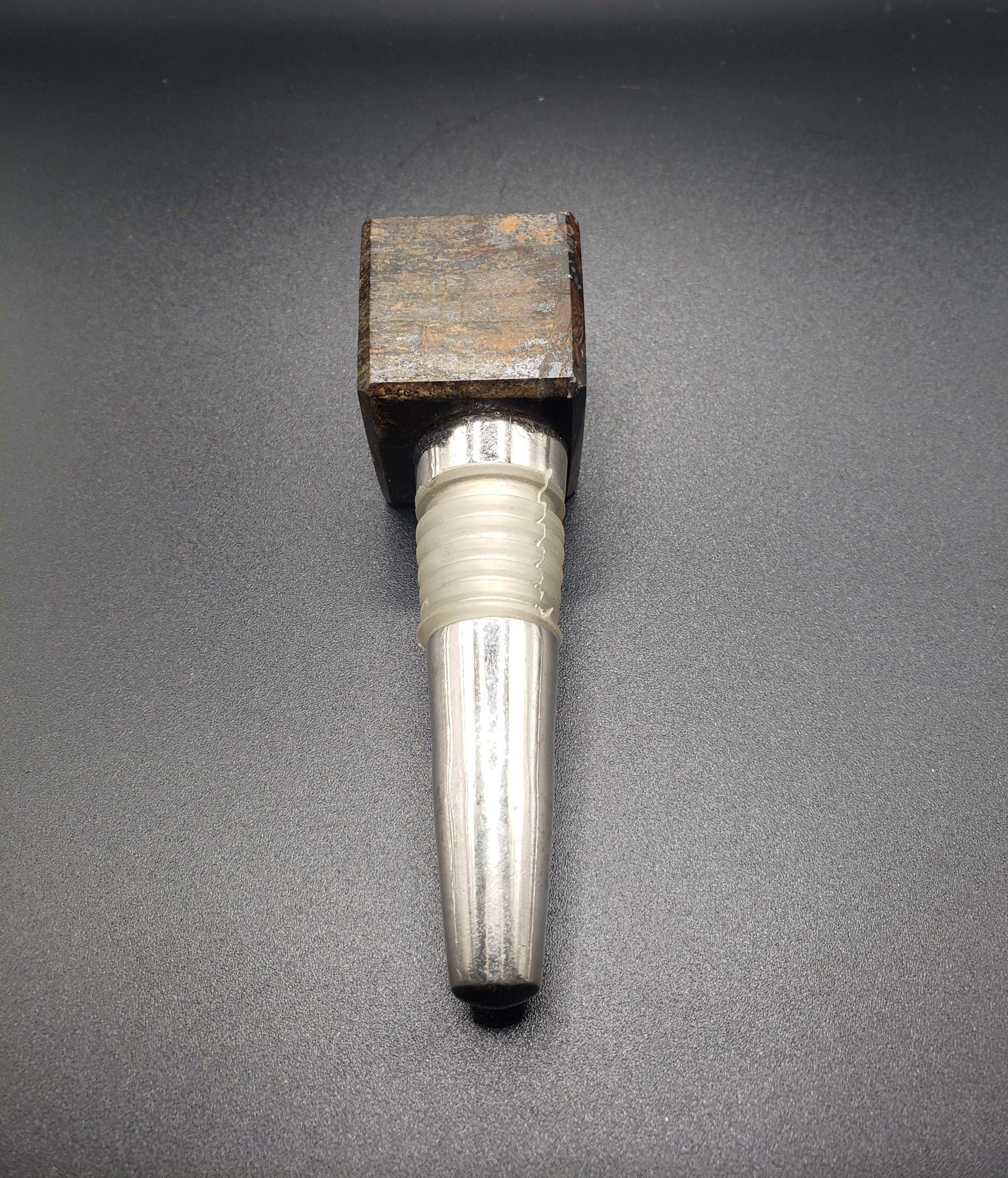 BRONZITE Gemstone Cube Bottle Stopper