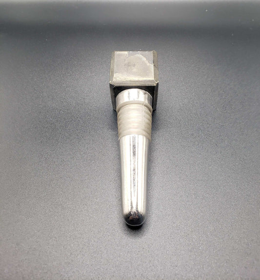 IRON PYRITE Gemstone Cube Bottle Stopper
