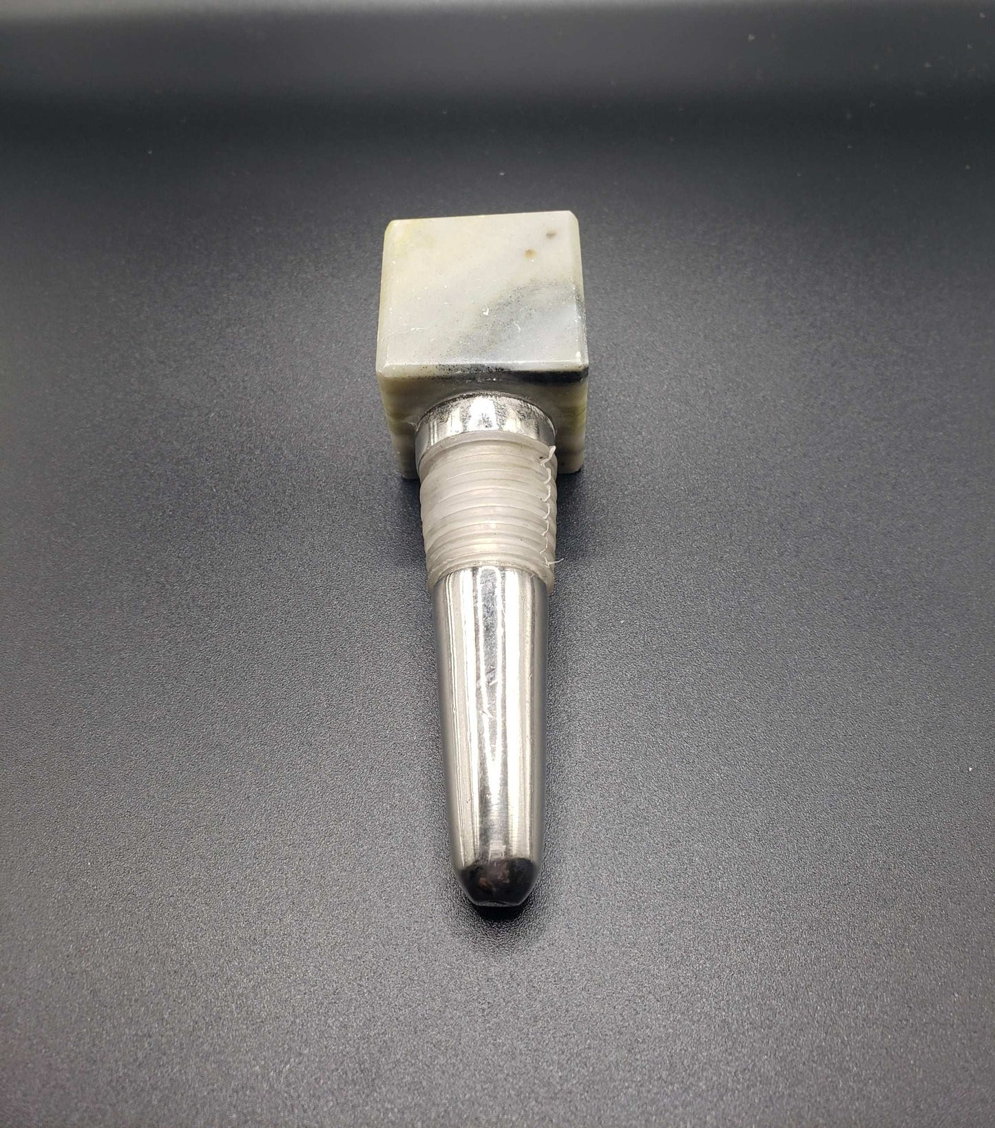 SERPINTINE Gemstone Cube Bottle Stopper