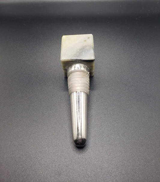 SERPINTINE Gemstone Cube Bottle Stopper