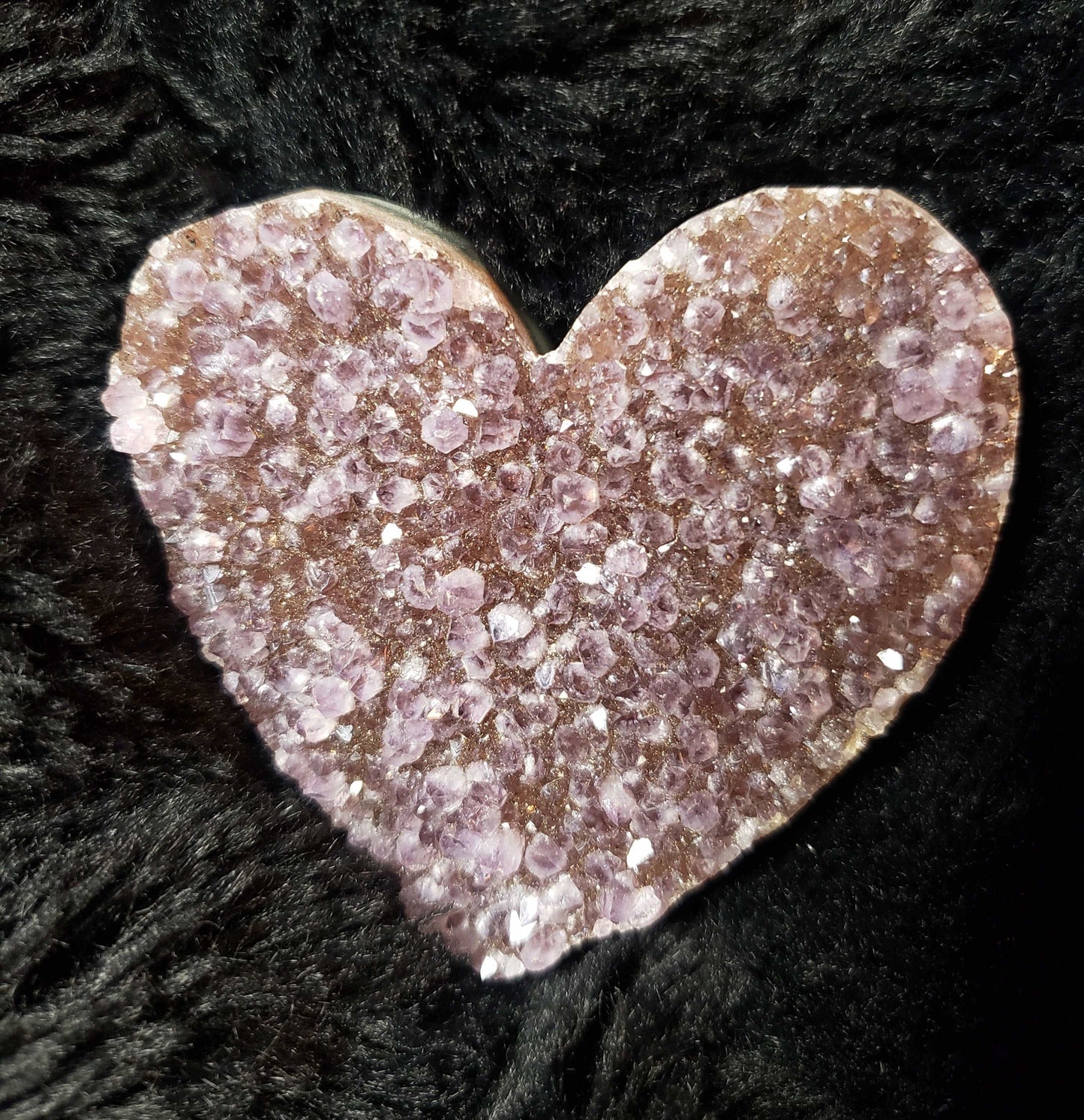 Amethyst Drusy Heart