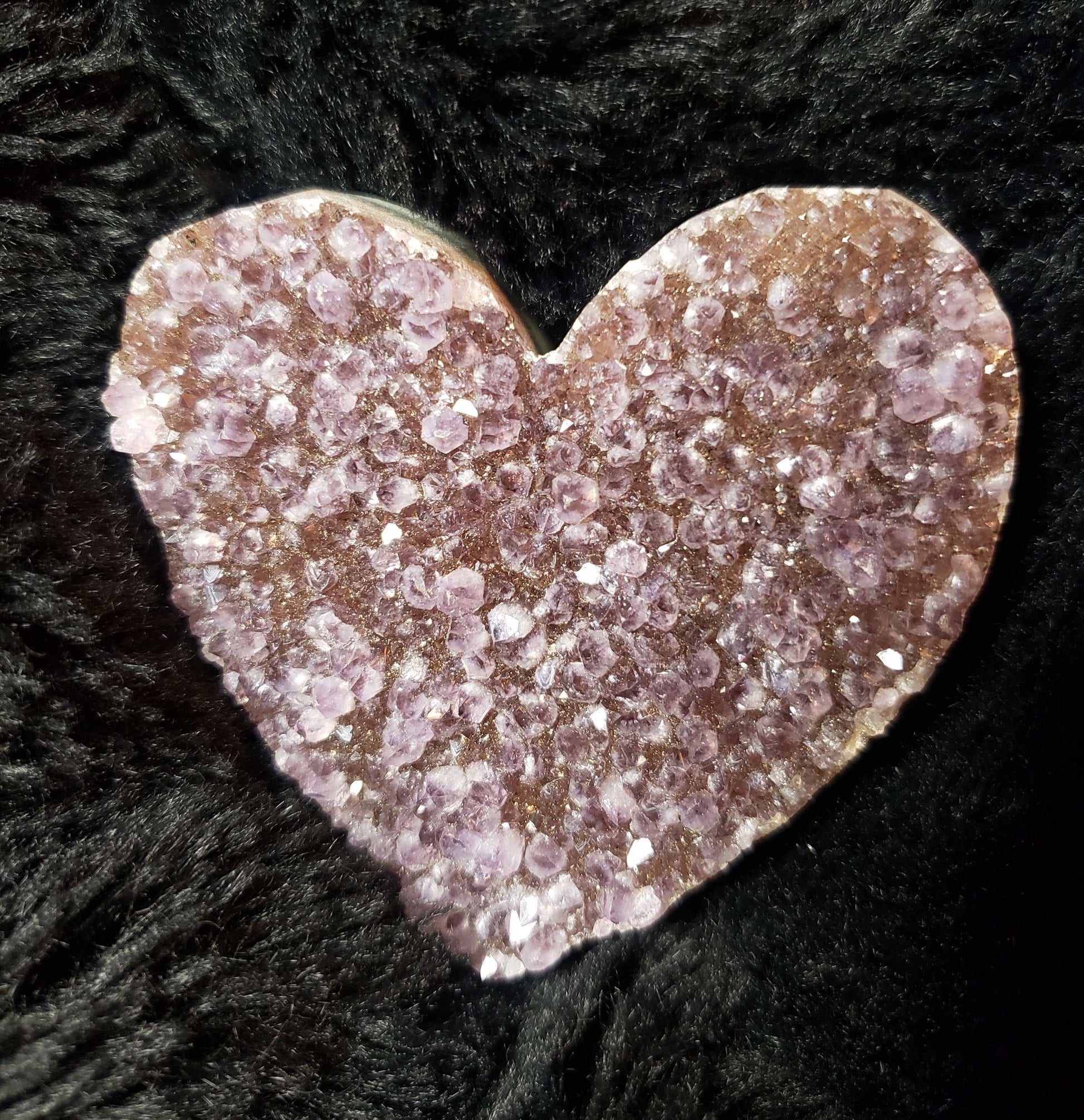 Amethyst Drusy Heart
