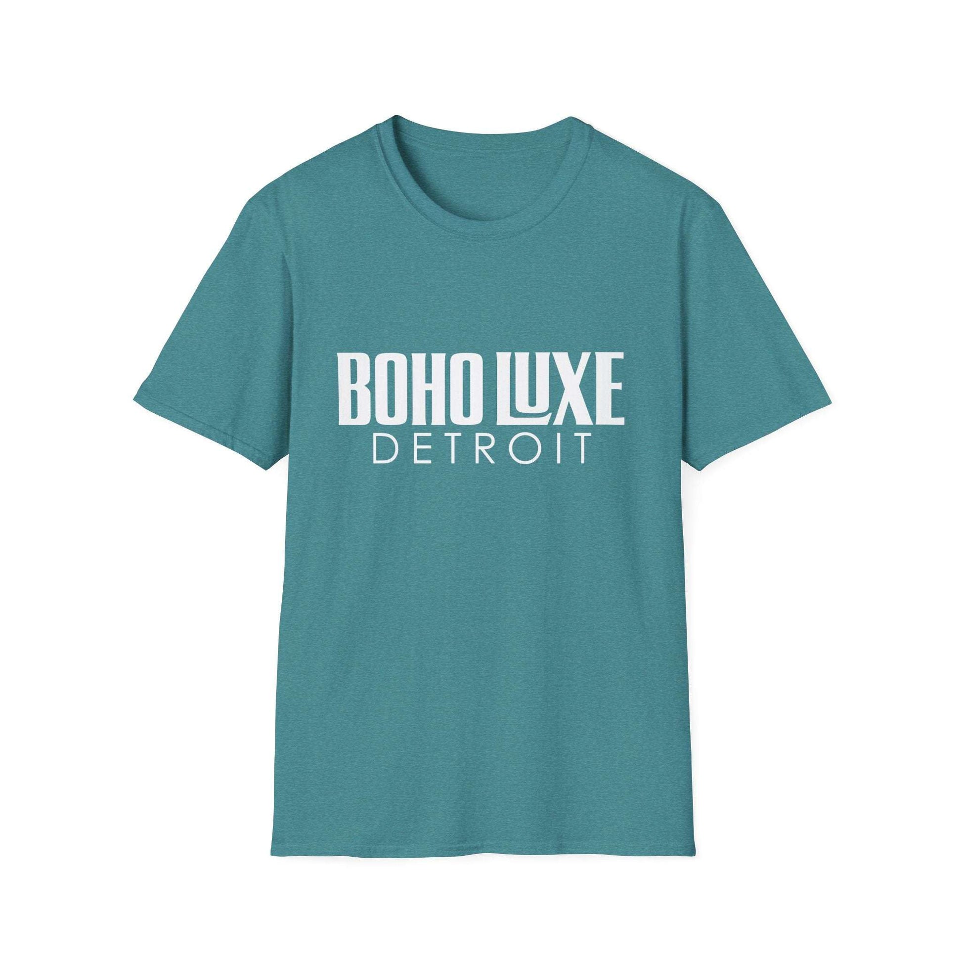 Boho Luxe Detroit Unisex T-Shirt - Trendy Apparel for Urban Explorers, Perfect for Casual Outings, Gift for Friends, Cool Graphic Tee