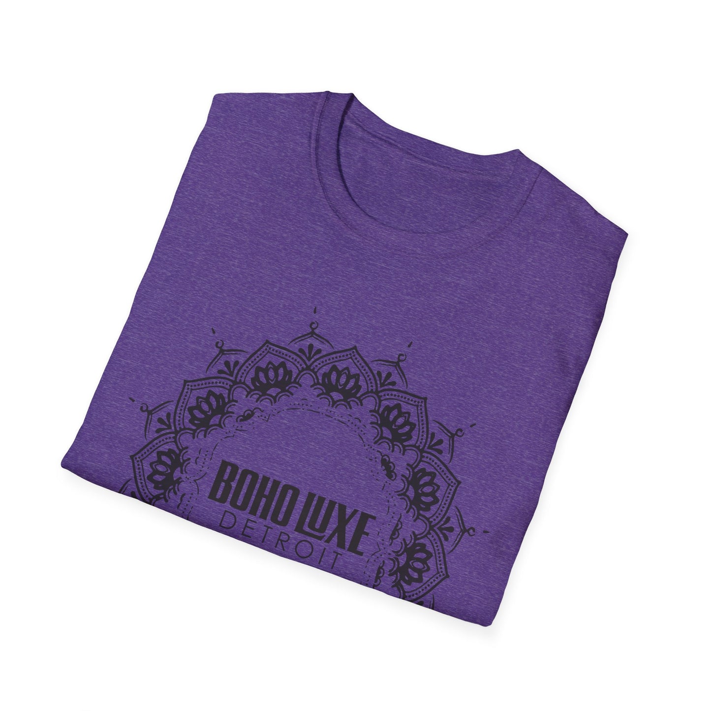 Boho Luxe Unisex Softstyle T-Shirt | Mandala Design, Graphic Tee, Gift for Her, Festival Wear, Everyday Casual