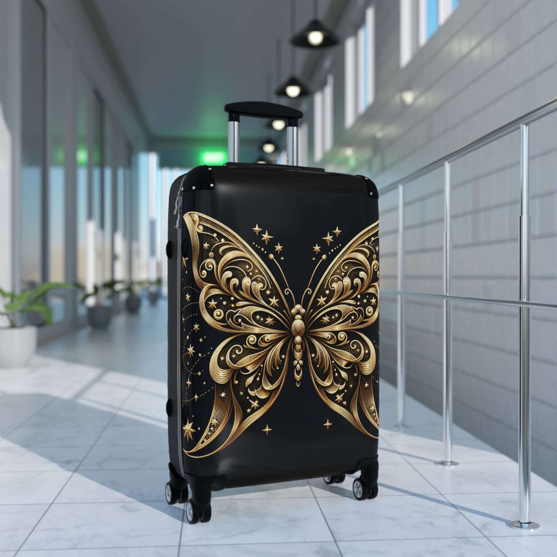 Butterfly Design Suitcase - Travel Luggage for Adventurers, Boho Aesthetic Travel Bag, Unique Gift for Travelers, Stylish Carry-On, [...]