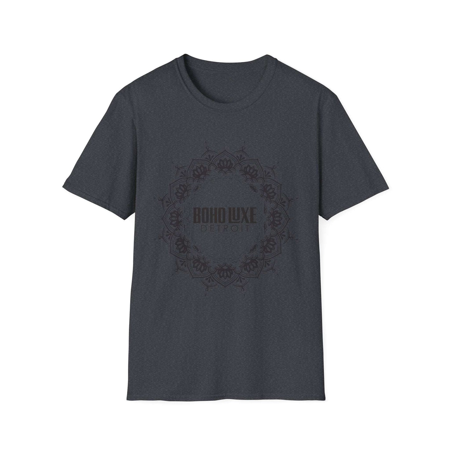 Boho Luxe Unisex Softstyle T-Shirt | Mandala Design, Graphic Tee, Gift for Her, Festival Wear, Everyday Casual