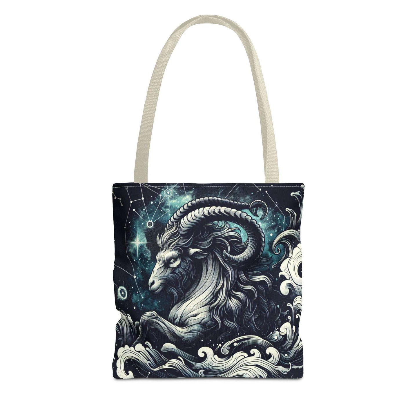 Astrology Capricorn Tote Bag - Celestial Goat Design