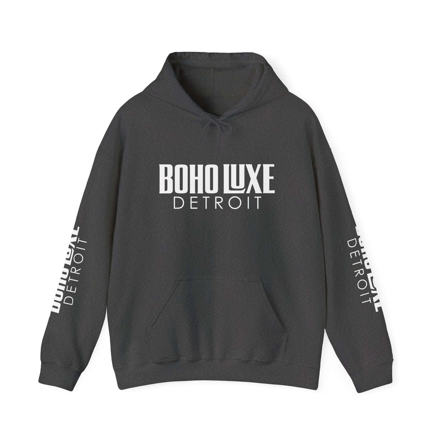 Boho Luxe Detroit Hoodie, Unisex Sweatshirt for Cozy Vibes, Trendy Streetwear Gift, Perfect for Casual Outings & Holidays