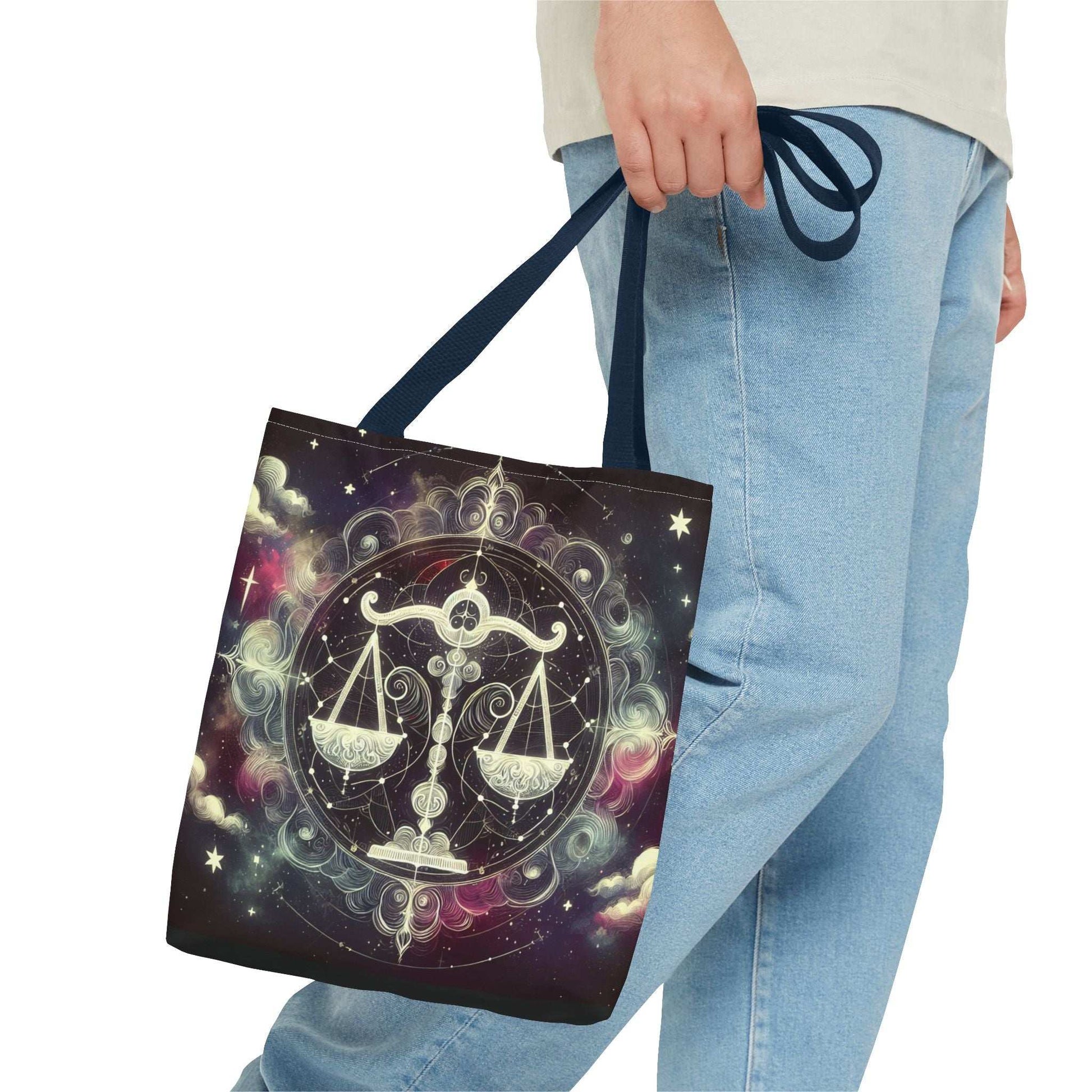 Celestial Libra Tote Bag - Astrology Inspired Sustainable Fashion