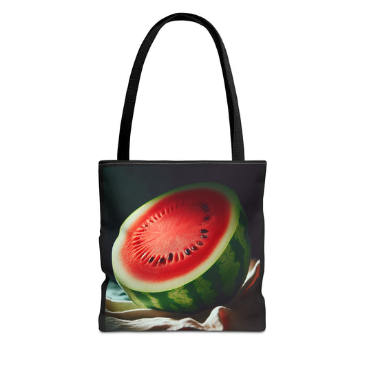 Juicy Watermelon Tote Bag, Summer Beach Bag, Fruit Lover Gift, Eco-Friendly Shopping Tote, Cute Grocery Bag