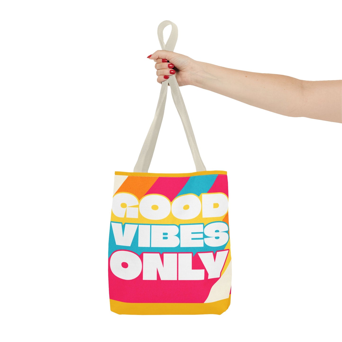 Good Vibes Only Tote Bag - Colorful Everyday Carry
