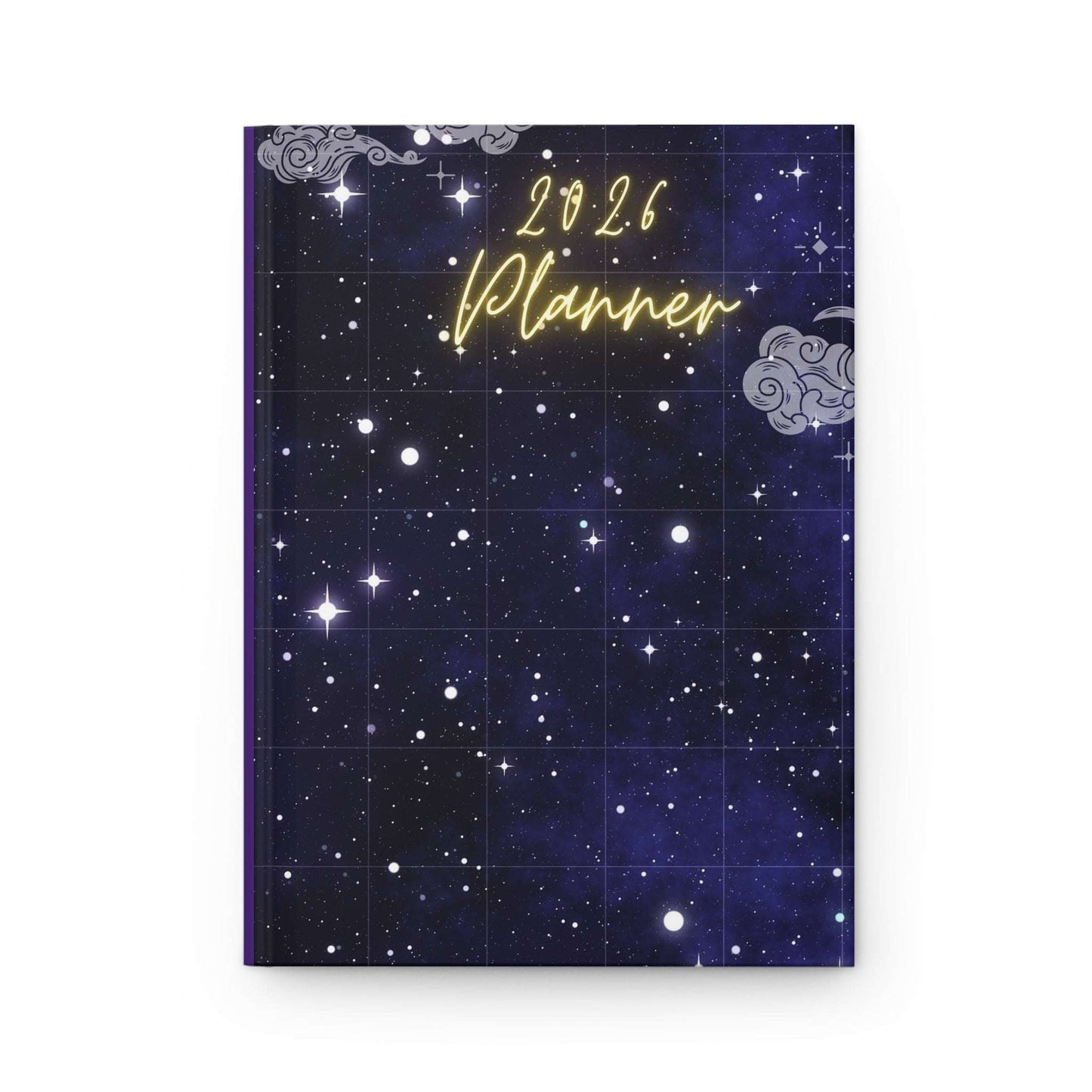 2026 Starry Night Planner Hardcover Journal — Cosmic Galaxy Organizer