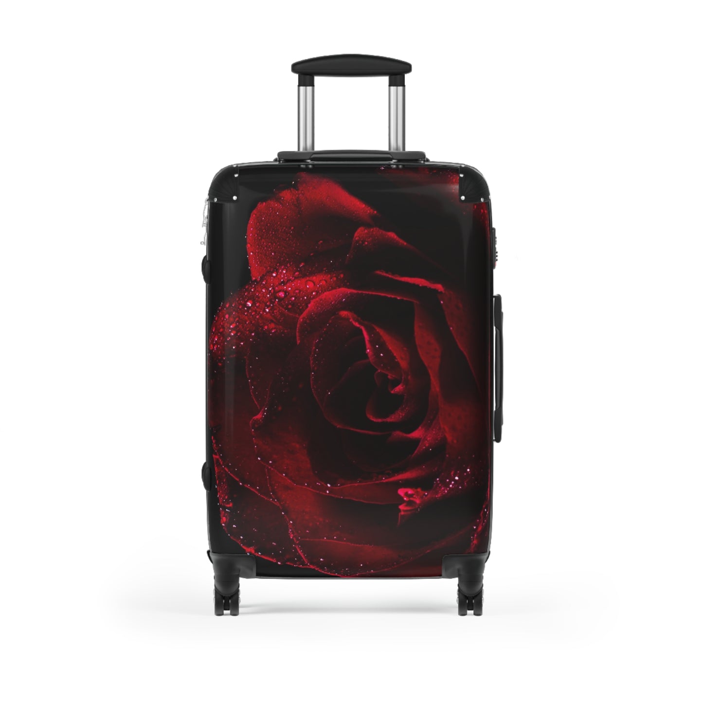 Rose-Design Suitcase for Stylish Travelers | Floral Luggage, Perfect for Vacations, Gifts, Roses, Travel Accessories