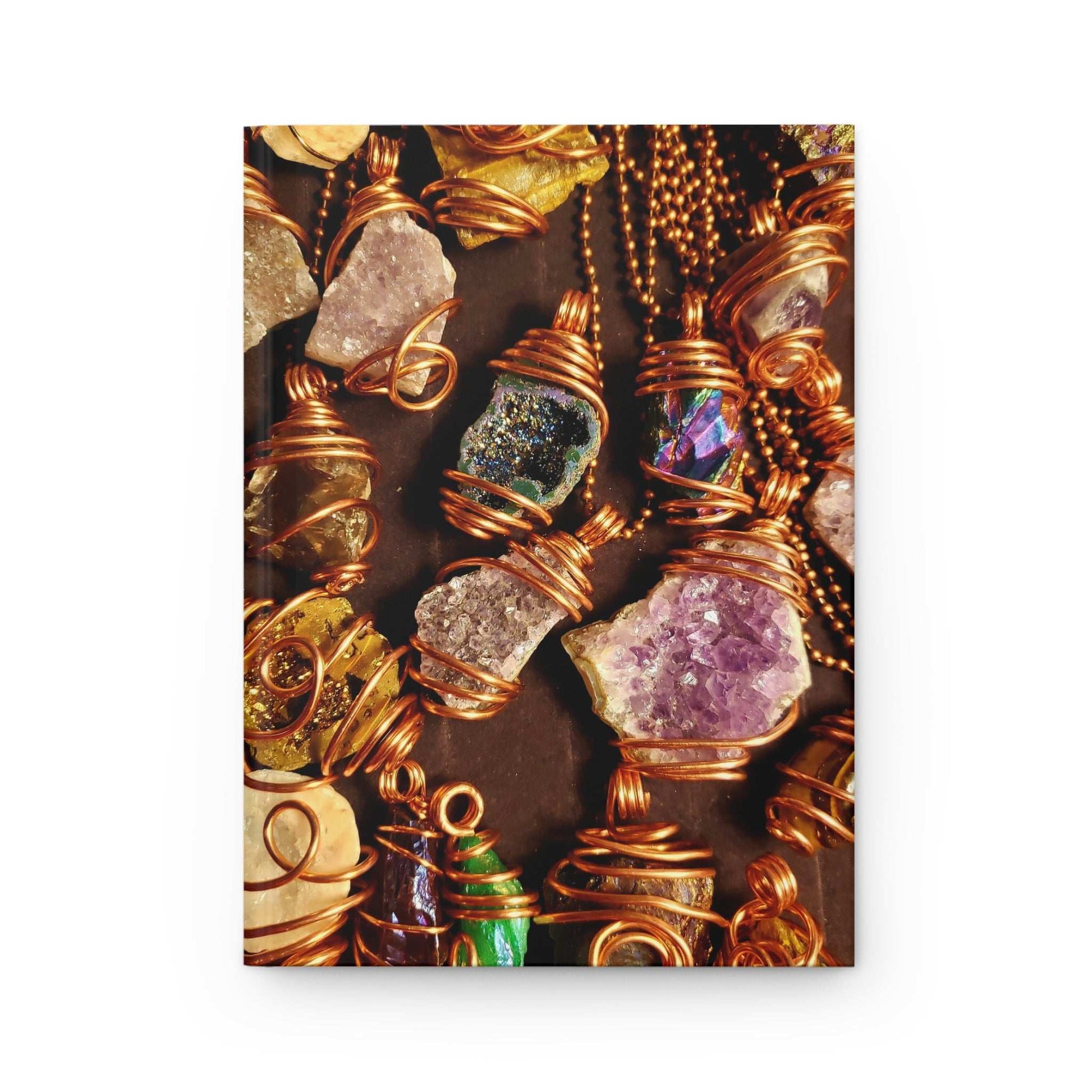 Rustic Crystal Design Hardcover Journal - Perfect for Creatives and Gift Giving