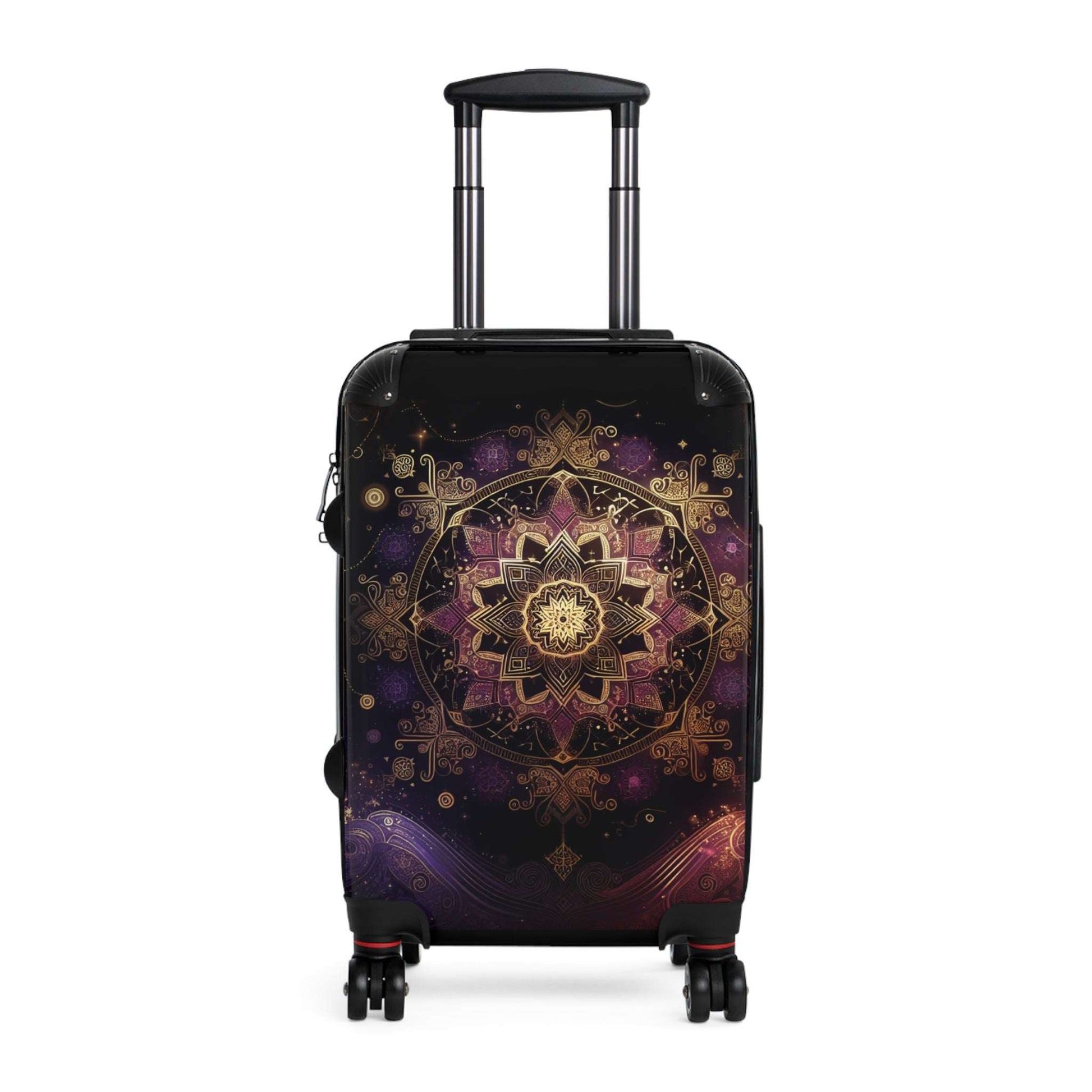 Bohemian Mandala Suitcase - Travel Luggage, Stylish Carry-On, Unique Gift for Travelers, Trendy Airport Bag, Festival Essentials