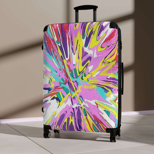 Colorful Travel Suitcase with Abstract Design, Perfect for Travelers and Adventurers, Stylish Luggage for Vacations, Holidays, and [...]
