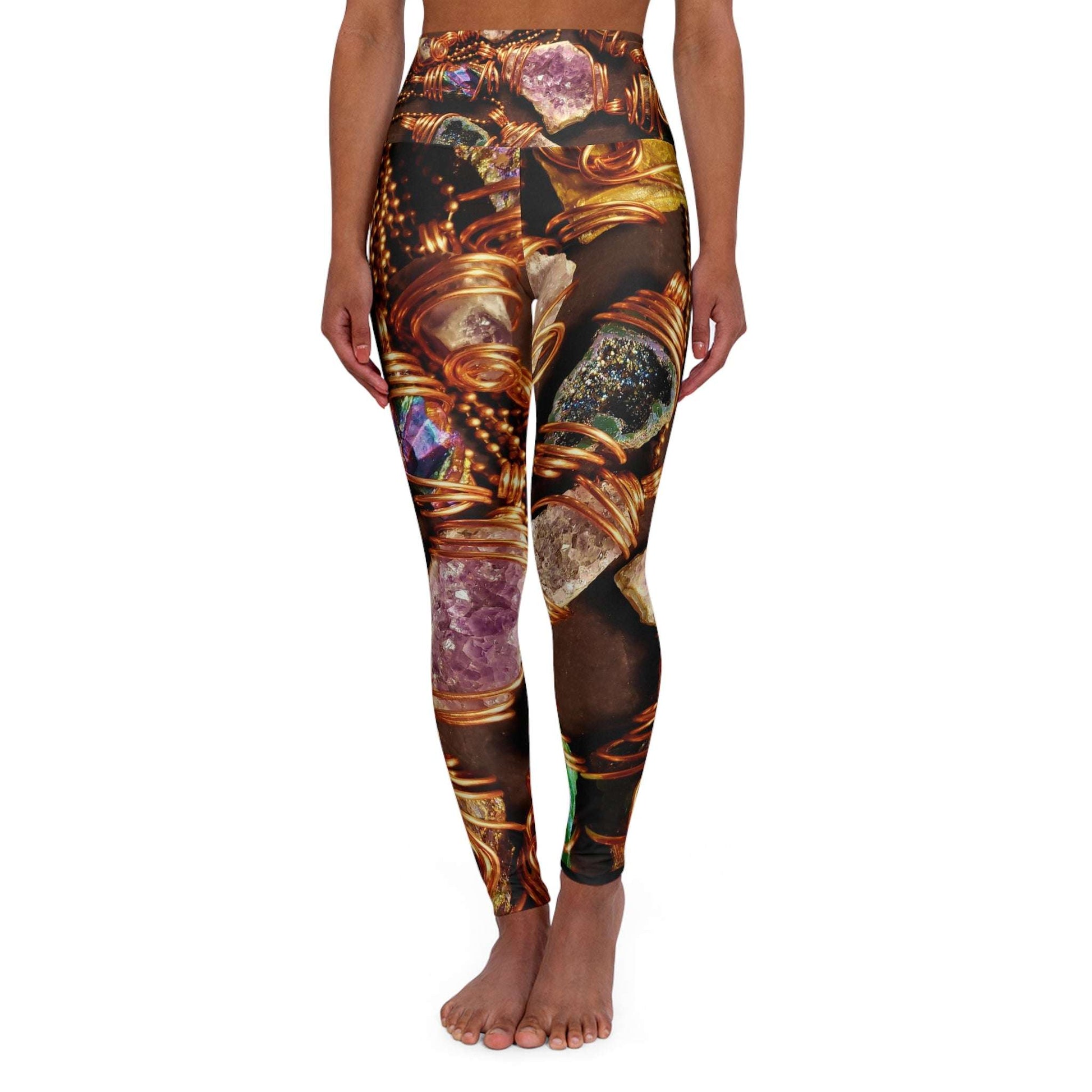 Bohemian High Waisted Yoga Leggings, Fitness Apparel, Comfortable Activewear, Eco-Friendly Exercise Gear, Trendy Workout Leggings, [...]