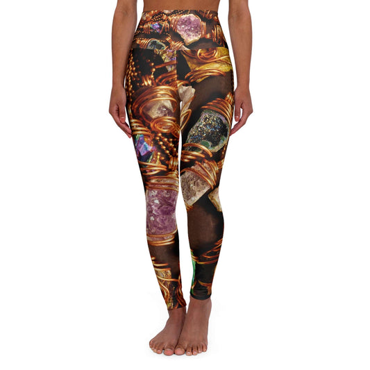 Bohemian High Waisted Yoga Leggings, Fitness Apparel, Comfortable Activewear, Eco-Friendly Exercise Gear, Trendy Workout Leggings, [...]