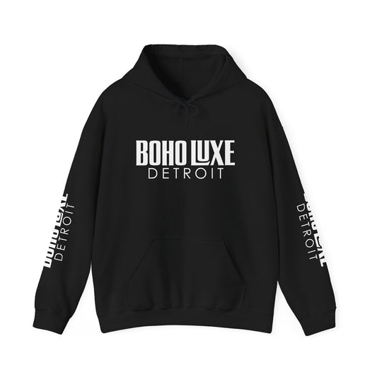 Boho Luxe Detroit Hoodie, Unisex Sweatshirt for Cozy Vibes, Trendy Streetwear Gift, Perfect for Casual Outings & Holidays