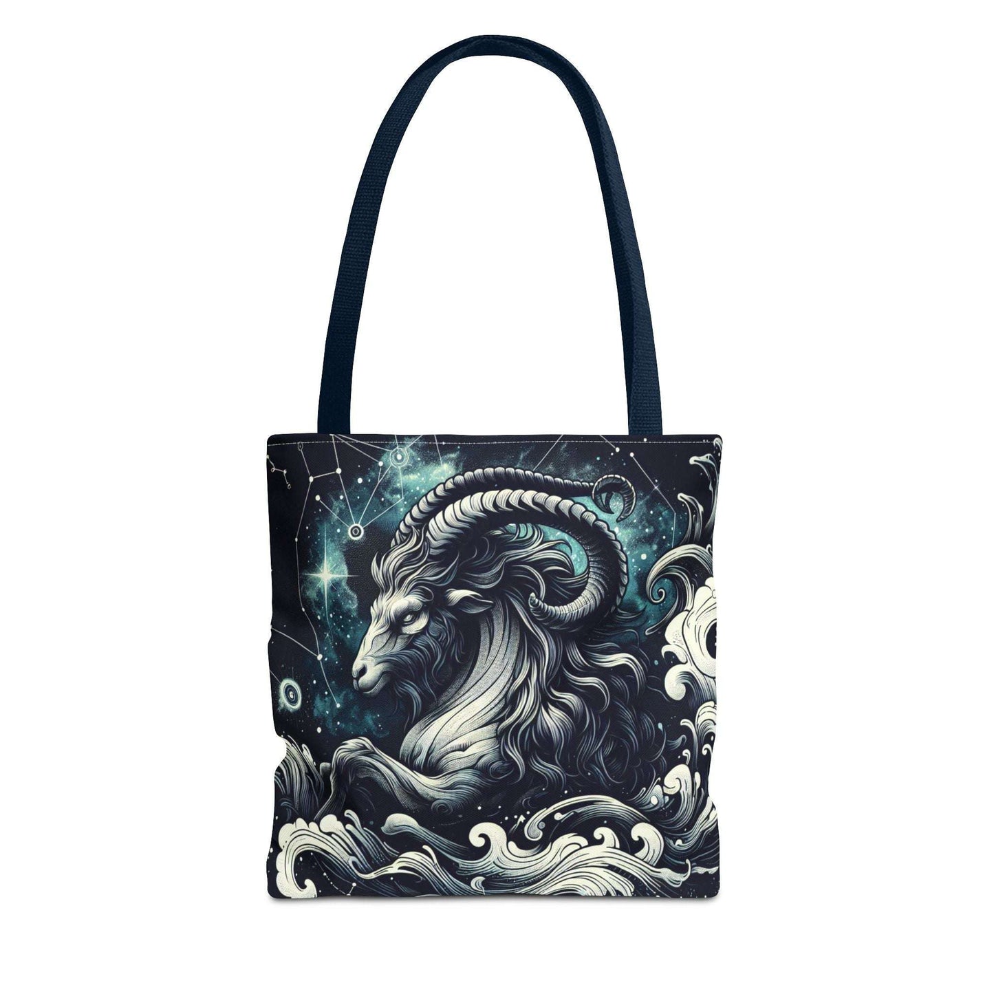 Astrology Capricorn Tote Bag - Celestial Goat Design