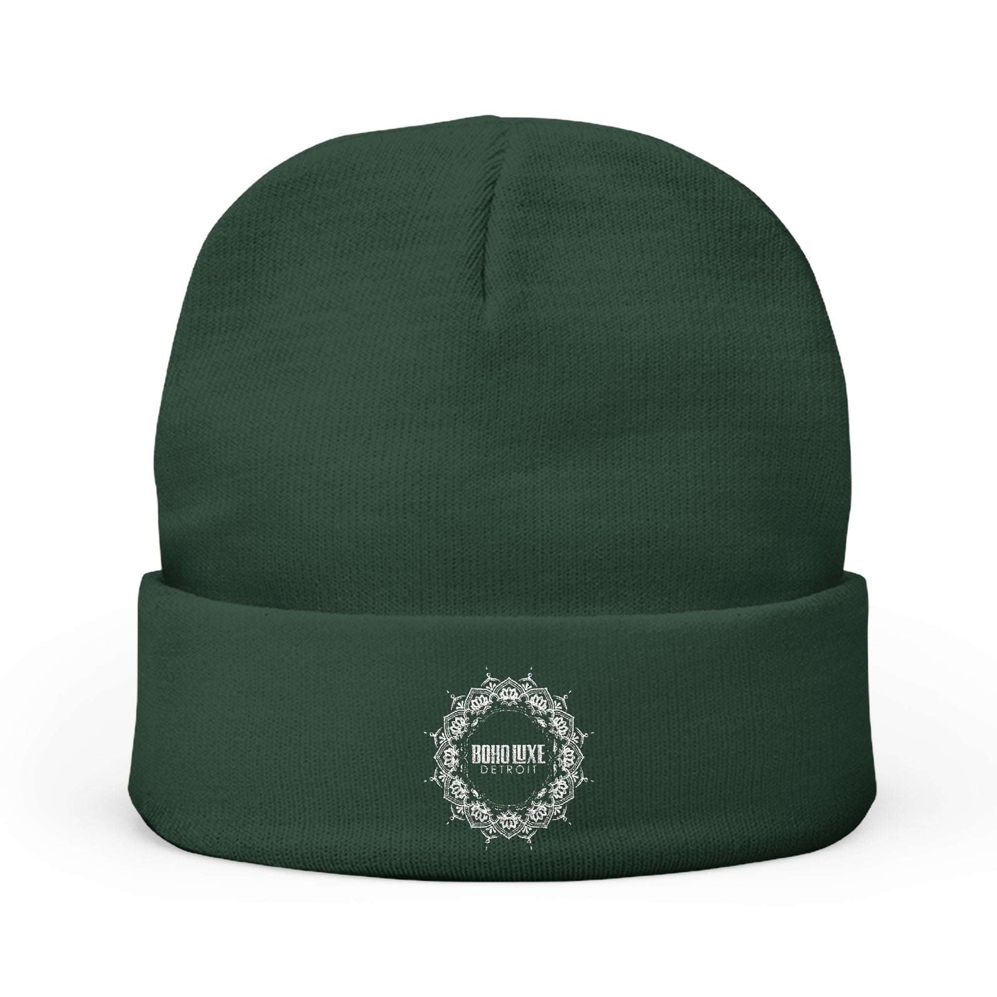 Cozy Knit Beanie with Embroidery - Perfect for Winter Adventures!