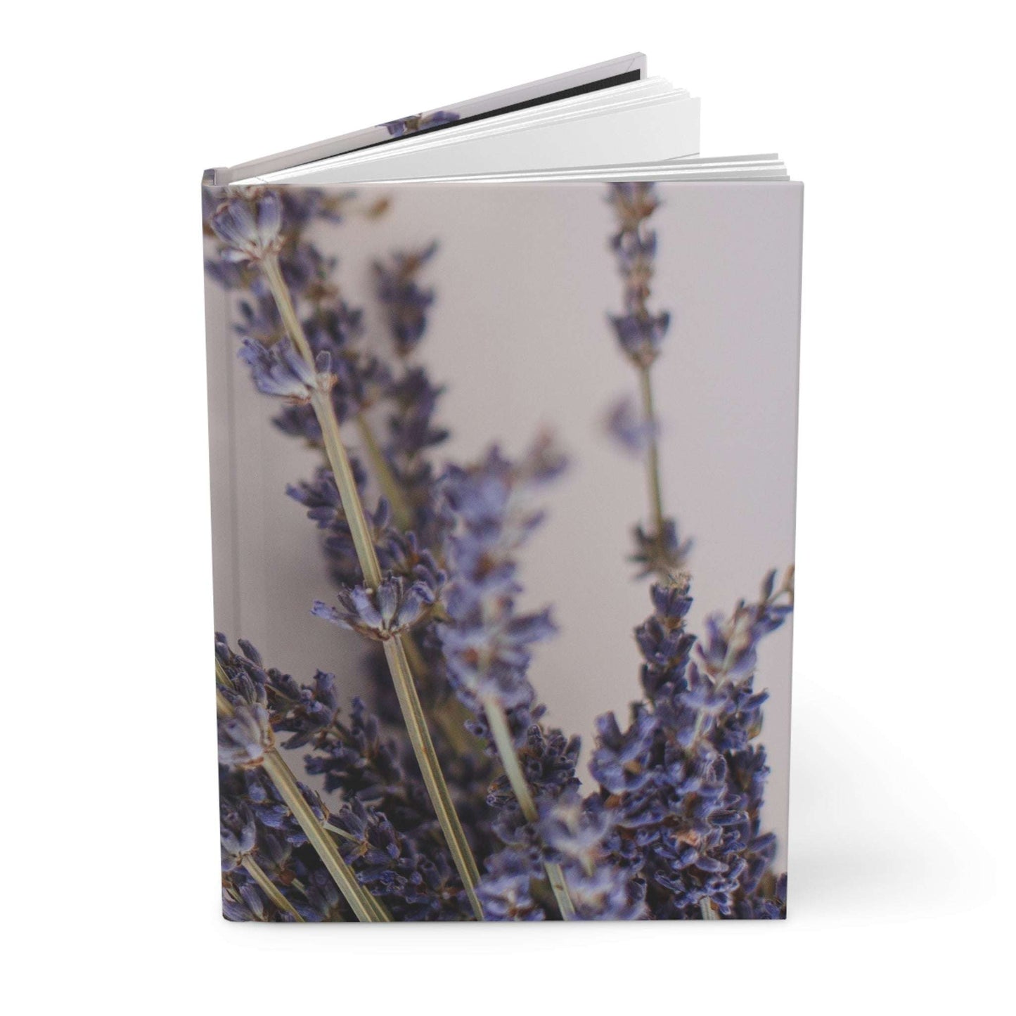 Lavender Sprigs Hardcover Journal — Floral Notebook for Relaxation, Aromatherapy & Daily Notes