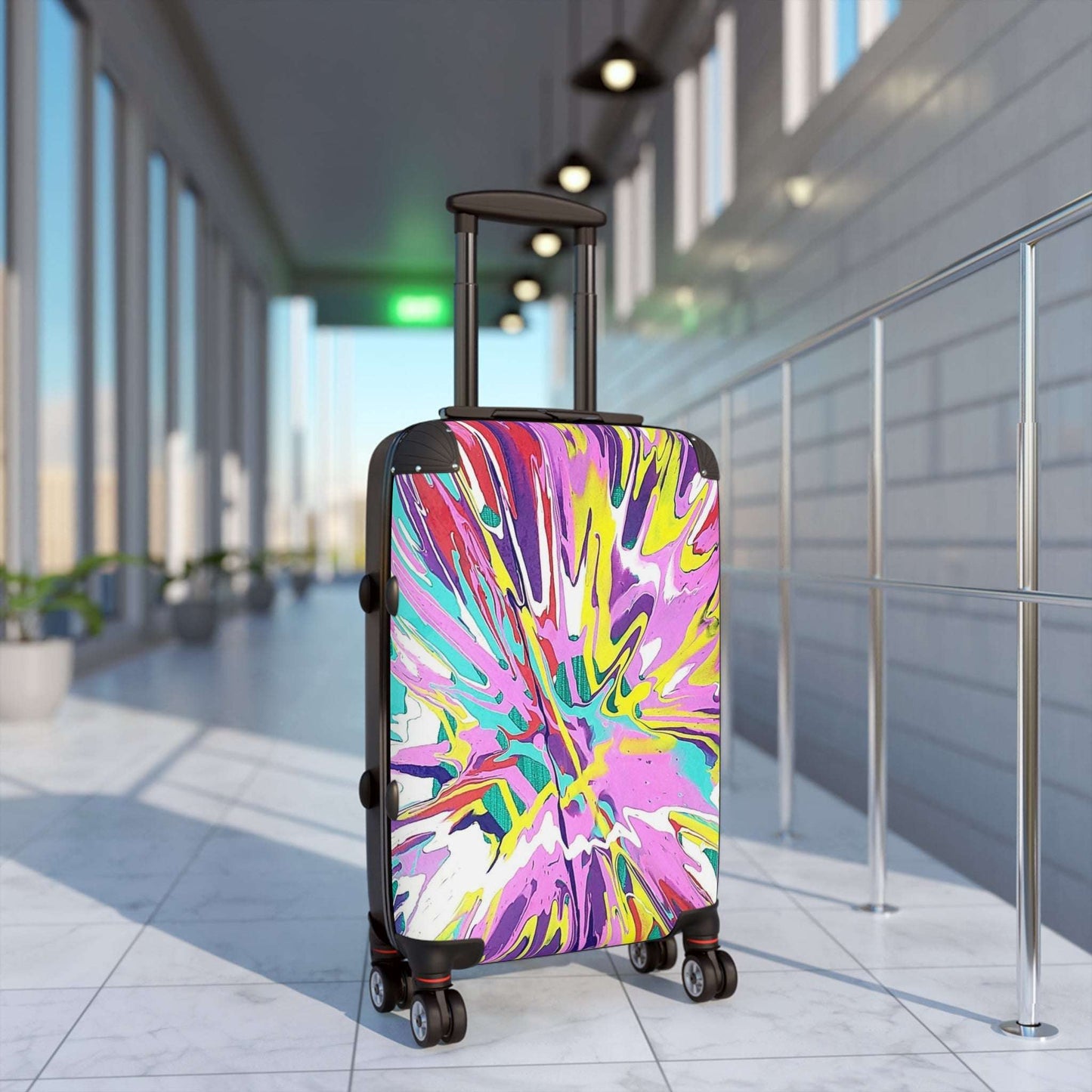 Colorful Travel Suitcase with Abstract Design, Perfect for Travelers and Adventurers, Stylish Luggage for Vacations, Holidays, and [...]