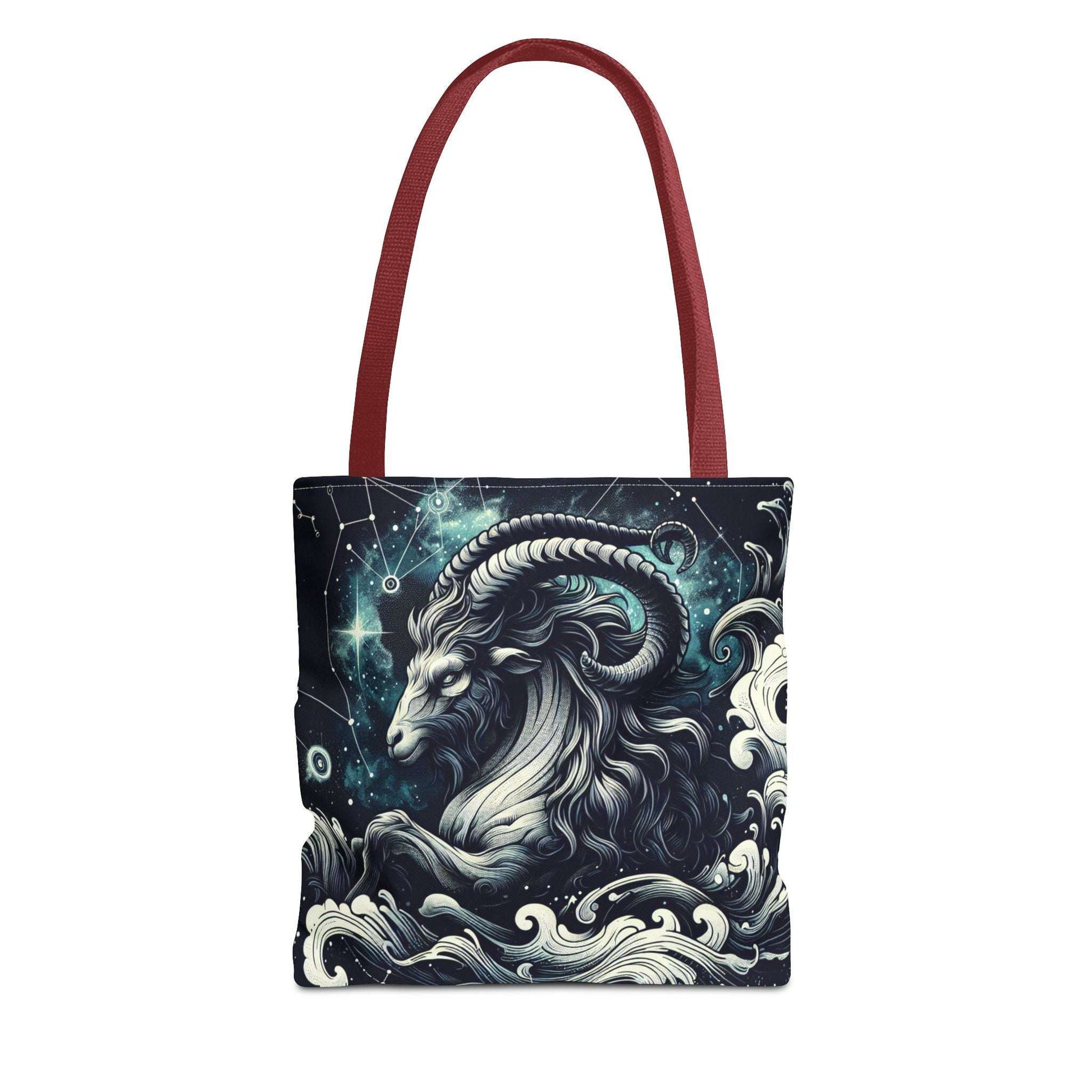 Astrology Capricorn Tote Bag - Celestial Goat Design