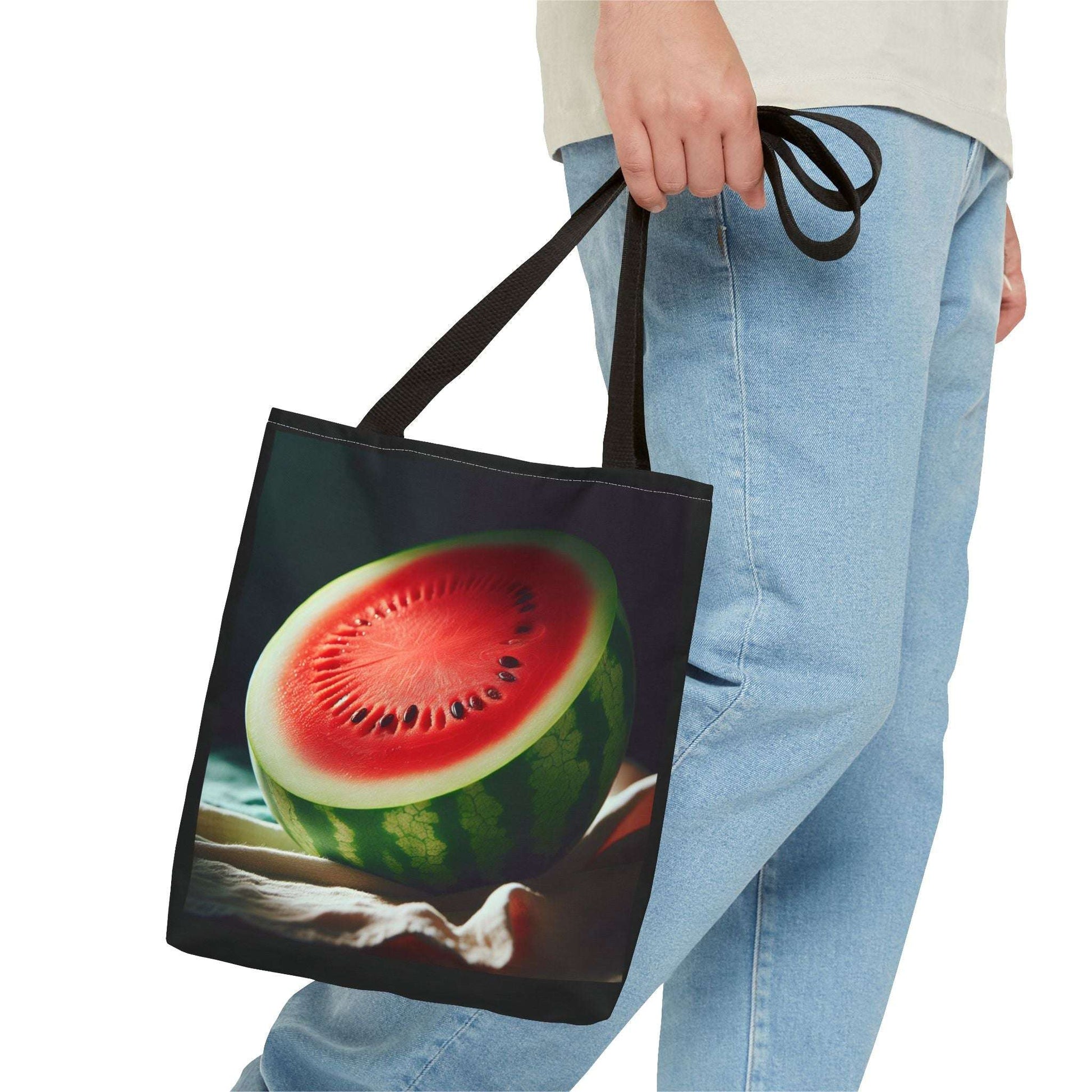 Juicy Watermelon Tote Bag, Summer Beach Bag, Fruit Lover Gift, Eco-Friendly Shopping Tote, Cute Grocery Bag
