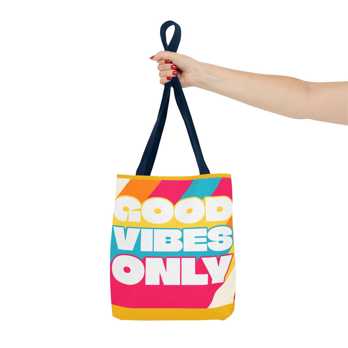 Good Vibes Only Tote Bag - Colorful Everyday Carry