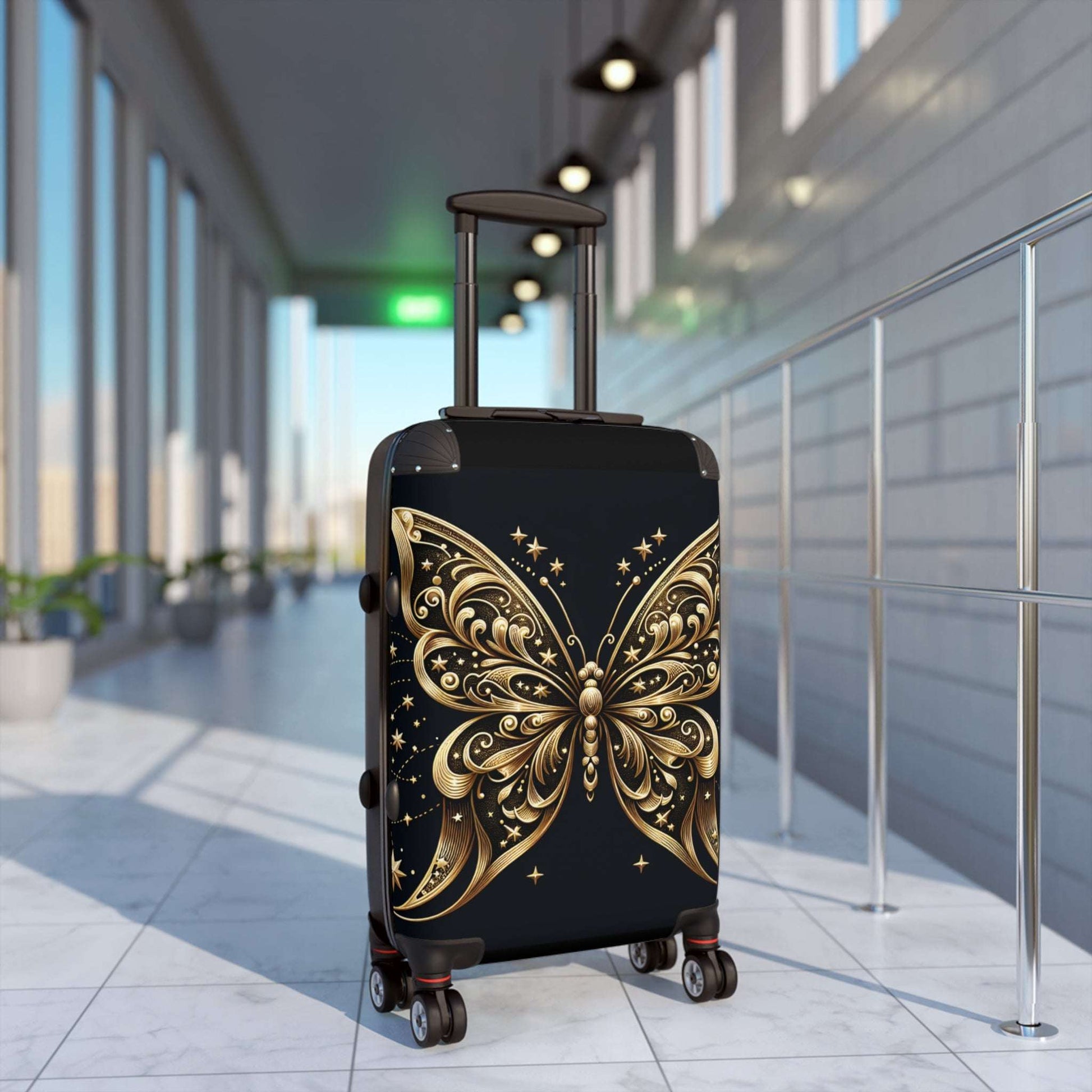 Butterfly Design Suitcase - Travel Luggage for Adventurers, Boho Aesthetic Travel Bag, Unique Gift for Travelers, Stylish Carry-On, [...]
