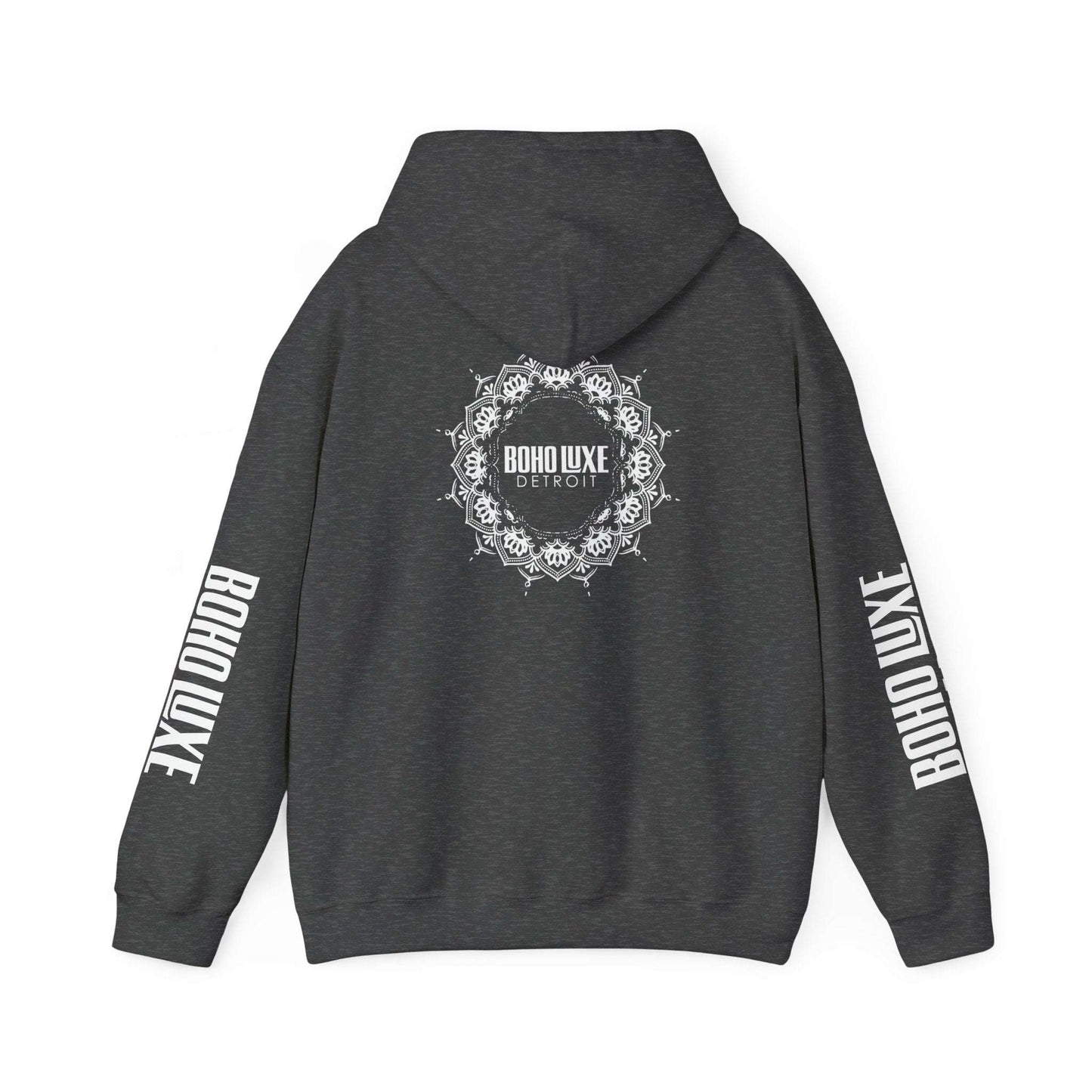Boho Luxe Detroit Hoodie, Unisex Sweatshirt for Cozy Vibes, Trendy Streetwear Gift, Perfect for Casual Outings & Holidays