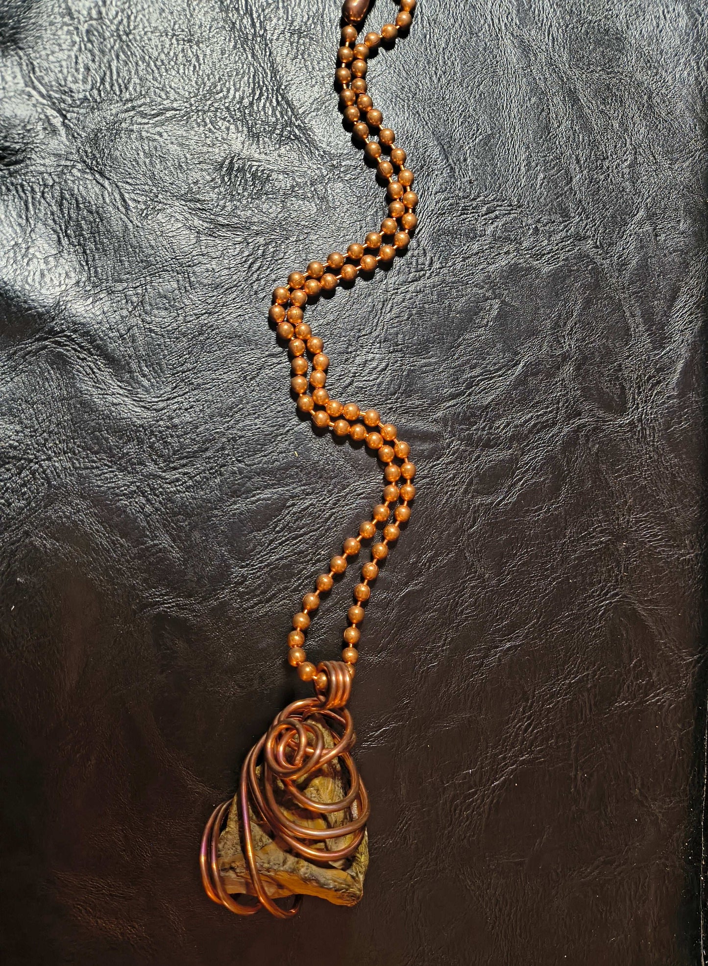 Raw Tigers Eye Necklace