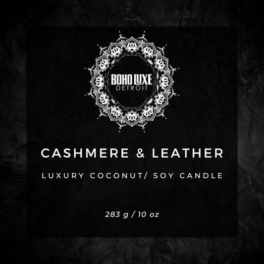 Cashmere & Leather Luxry Candle